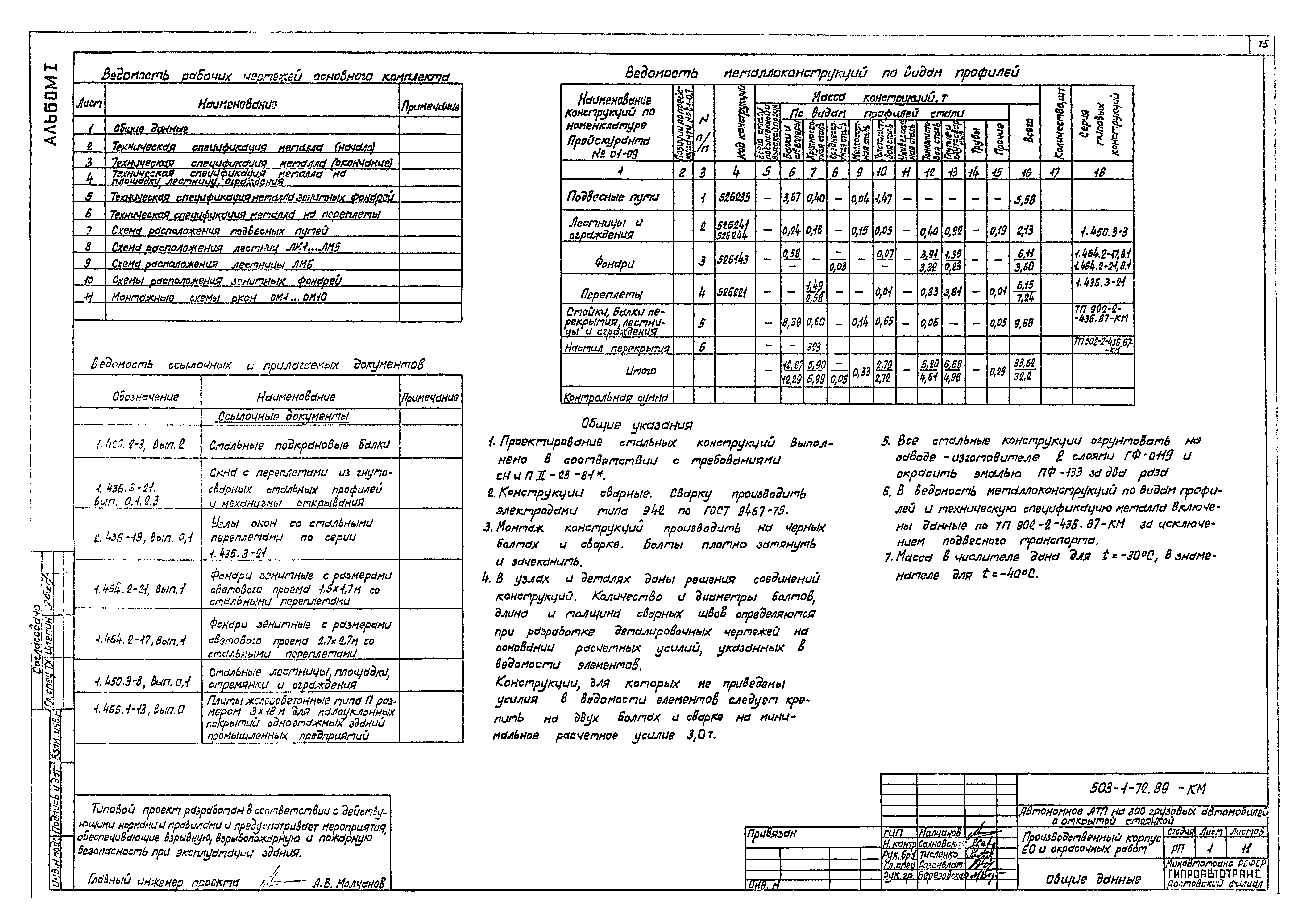Типовой проект 503-1-72.89