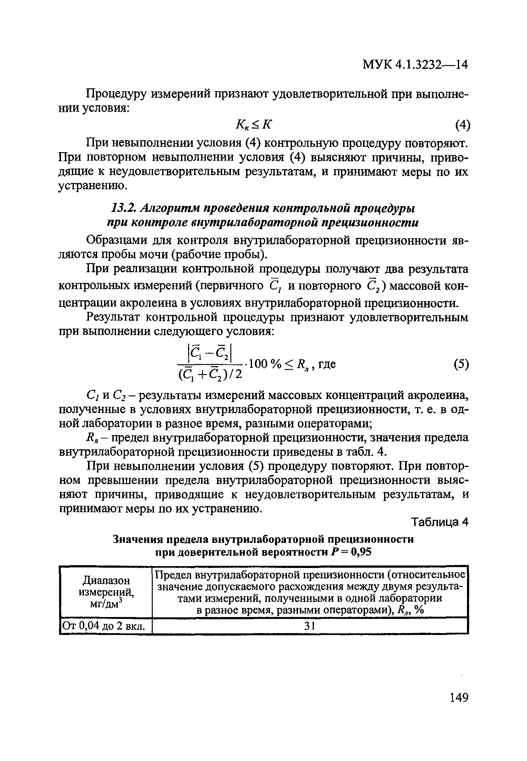 МУК 4.1.3232-14