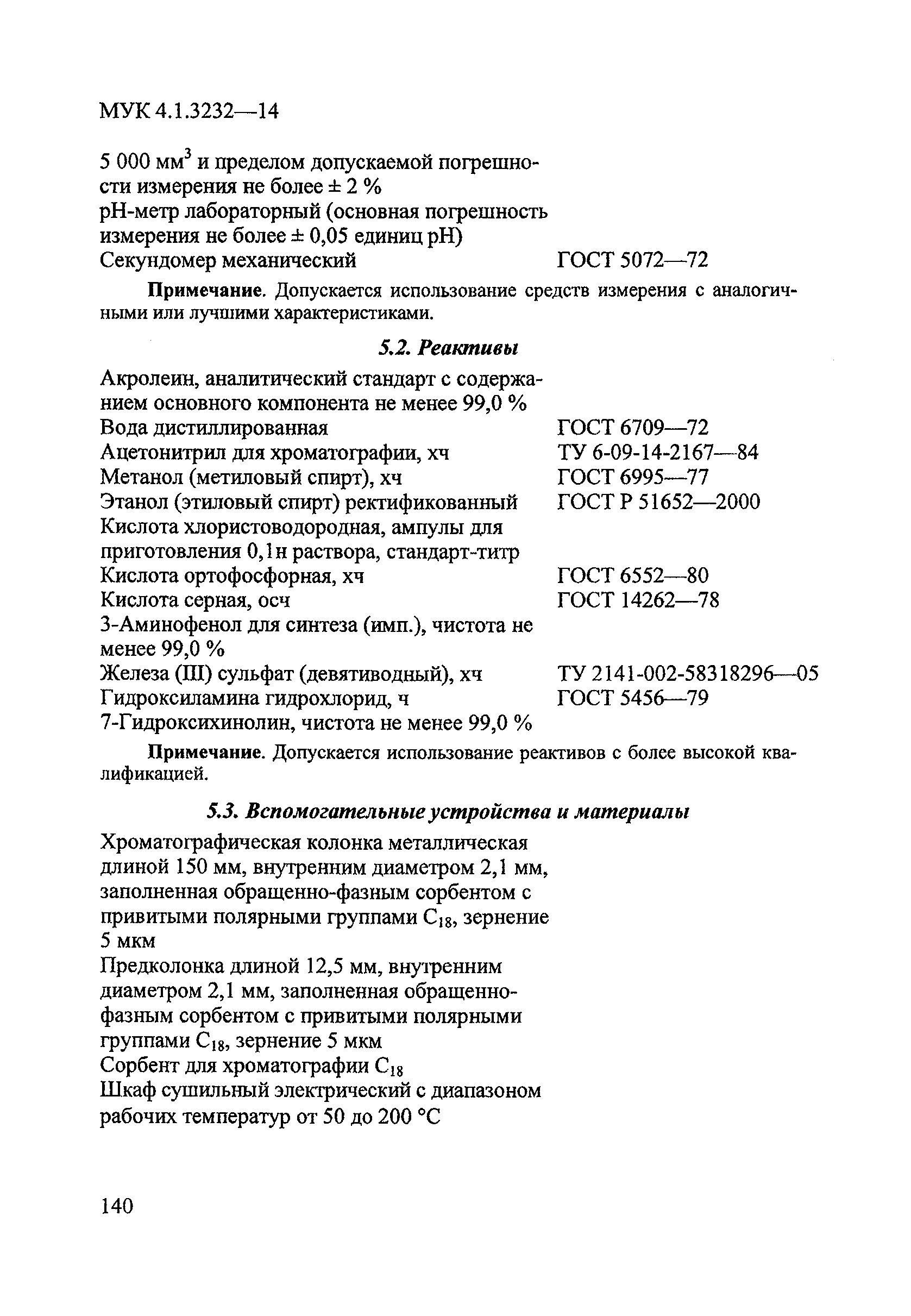 МУК 4.1.3232-14