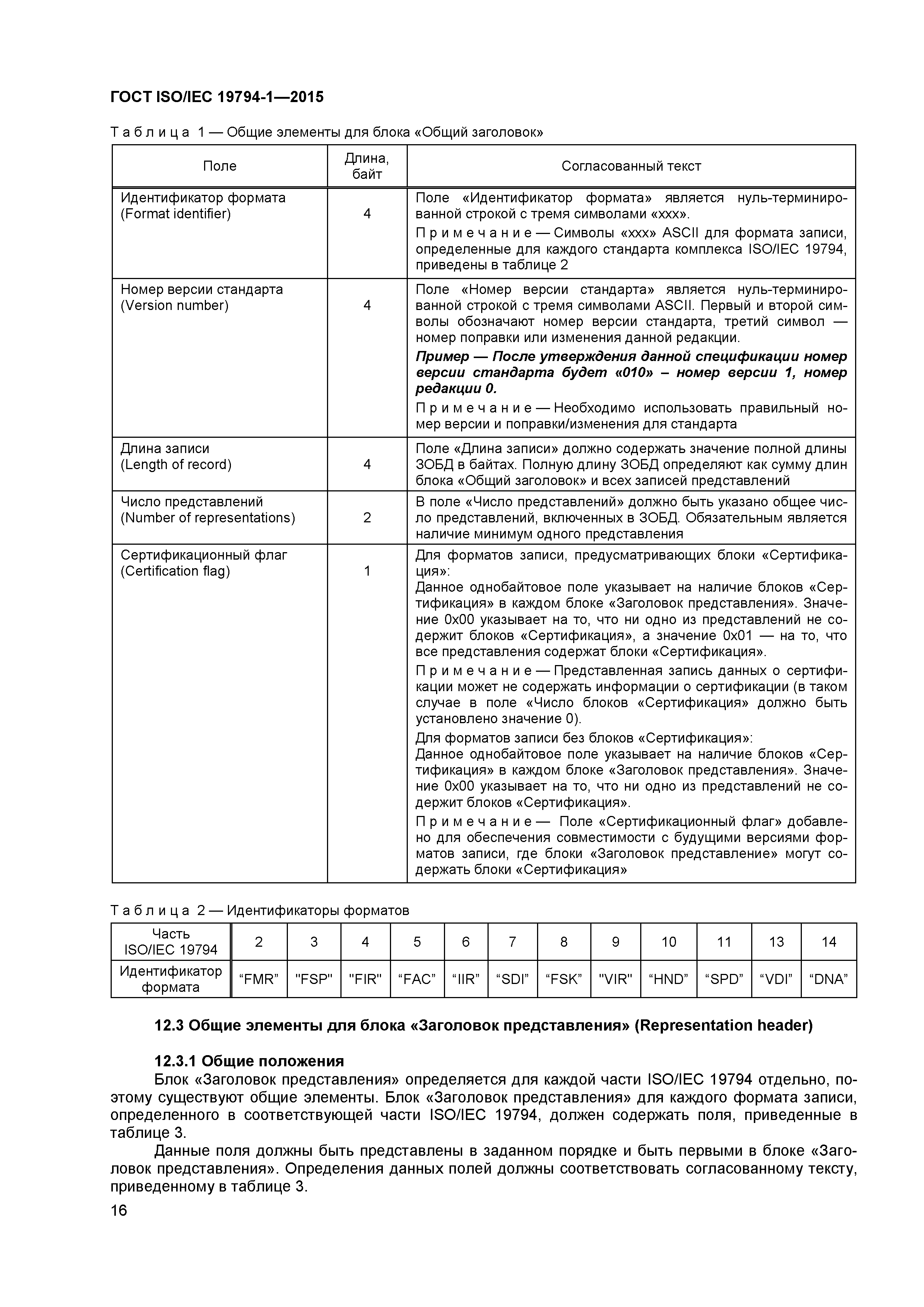 ГОСТ ISO/IEC 19794-1-2015