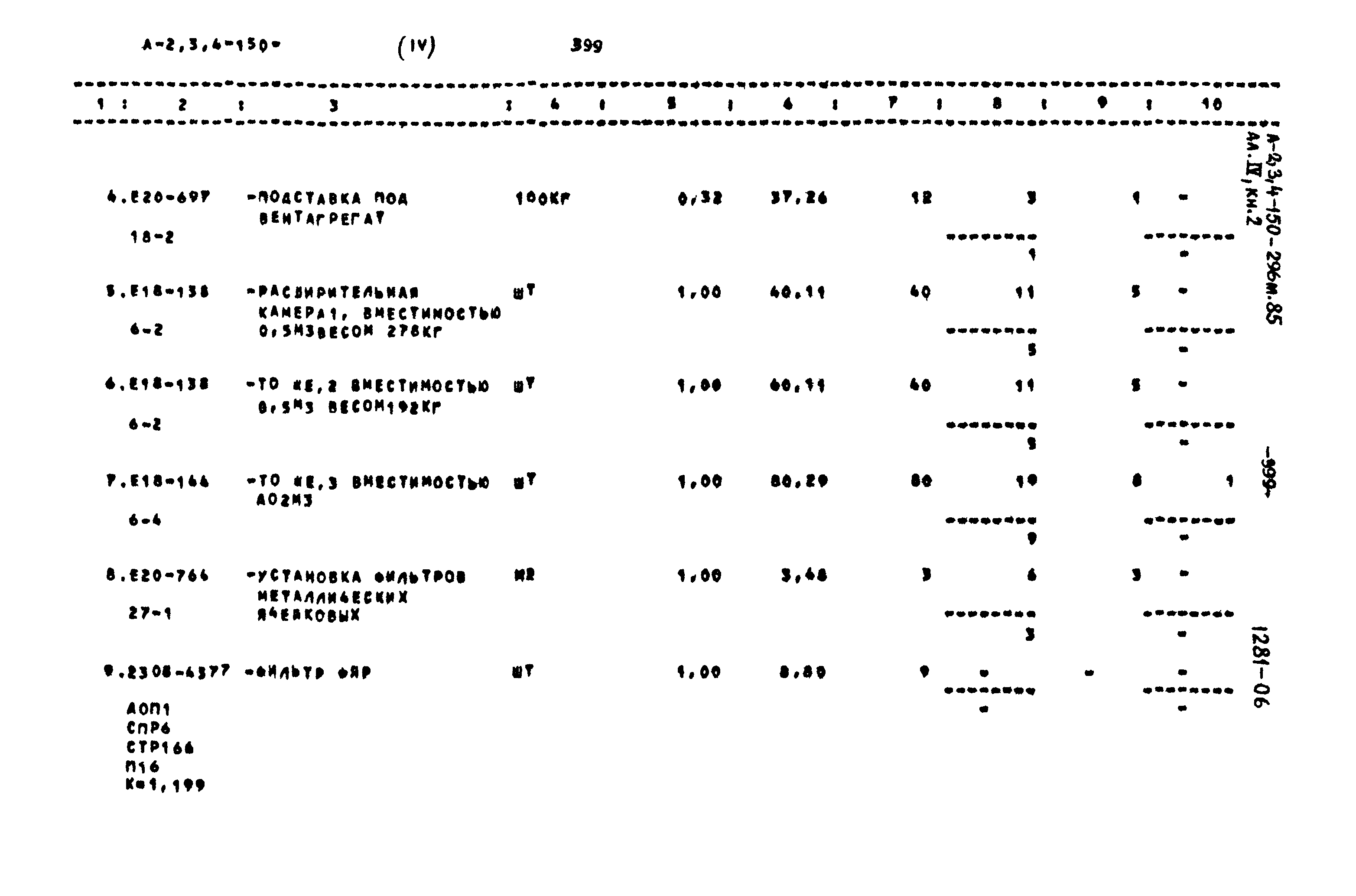 Типовой проект А-II,III,IV-150-296м.85