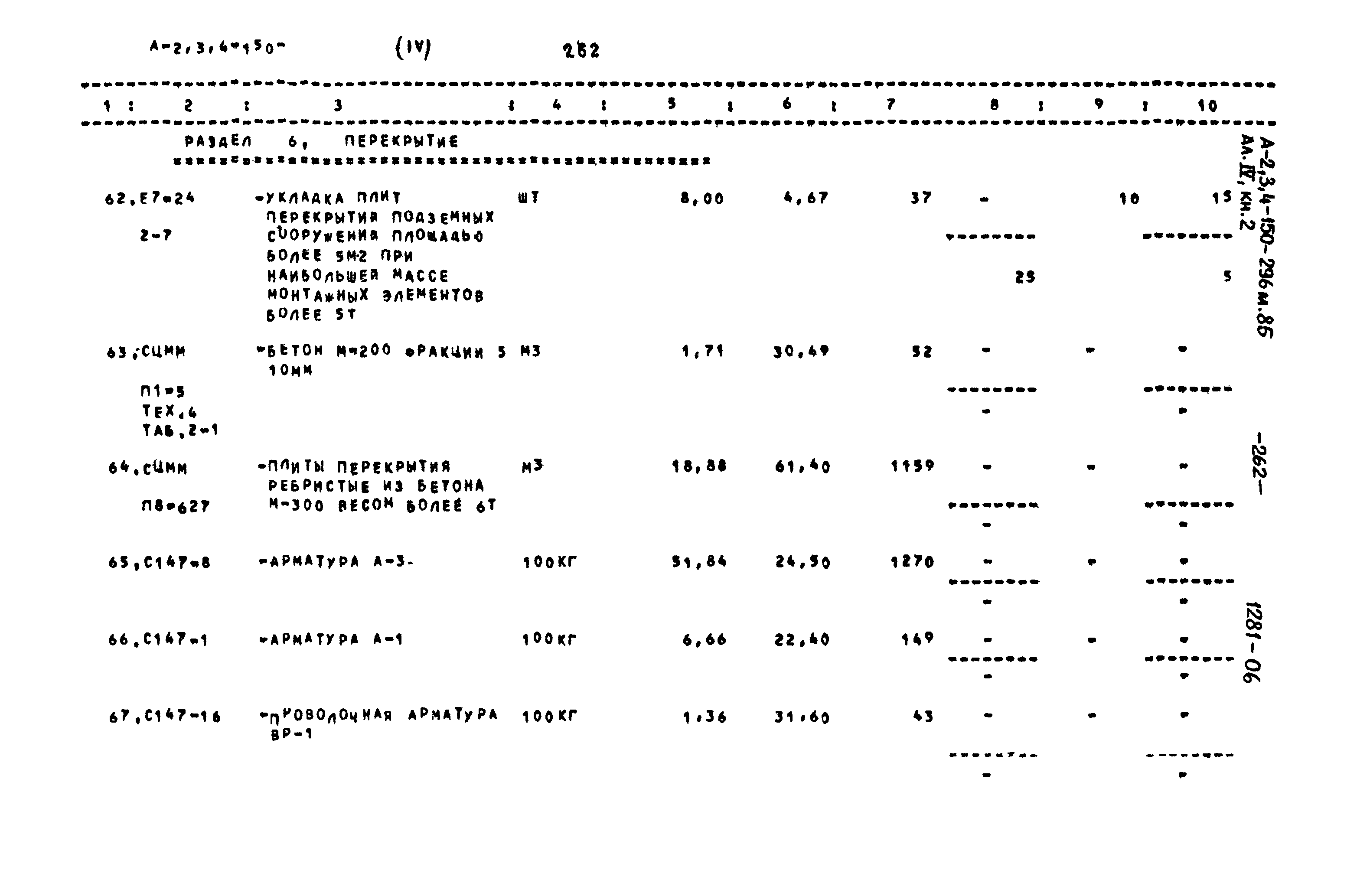 Типовой проект А-II,III,IV-150-296м.85