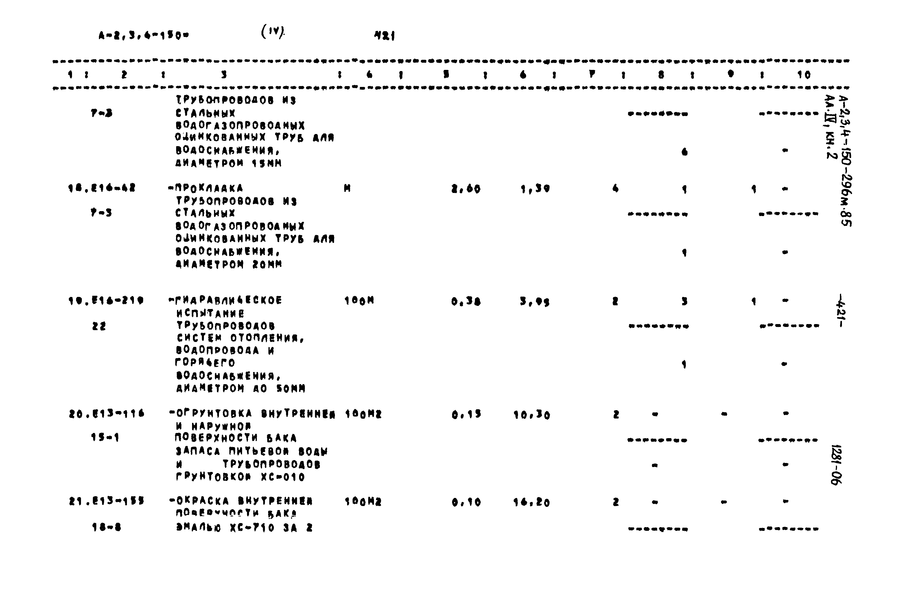 Типовой проект А-II,III,IV-150-296м.85