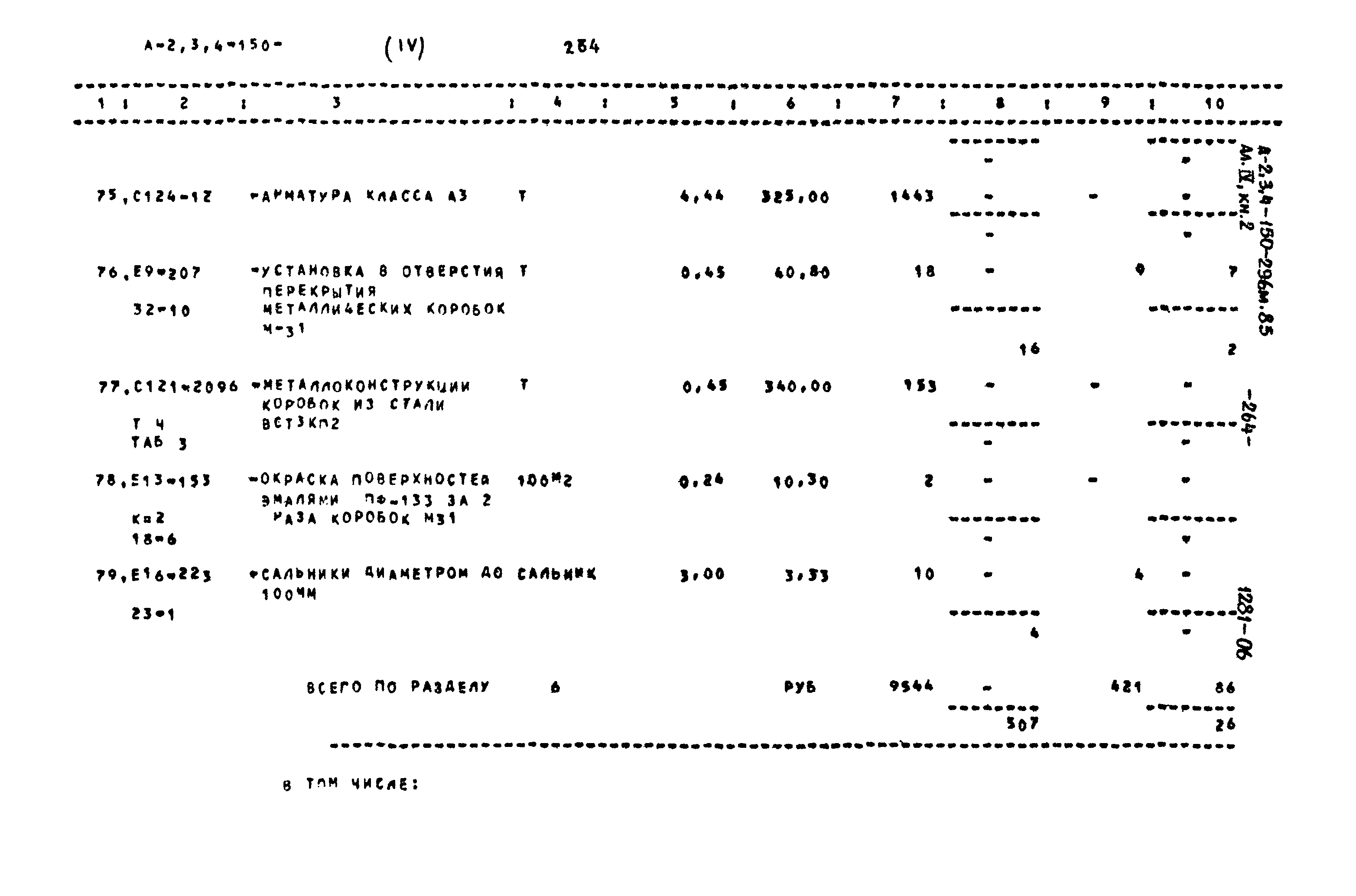 Типовой проект А-II,III,IV-150-296м.85