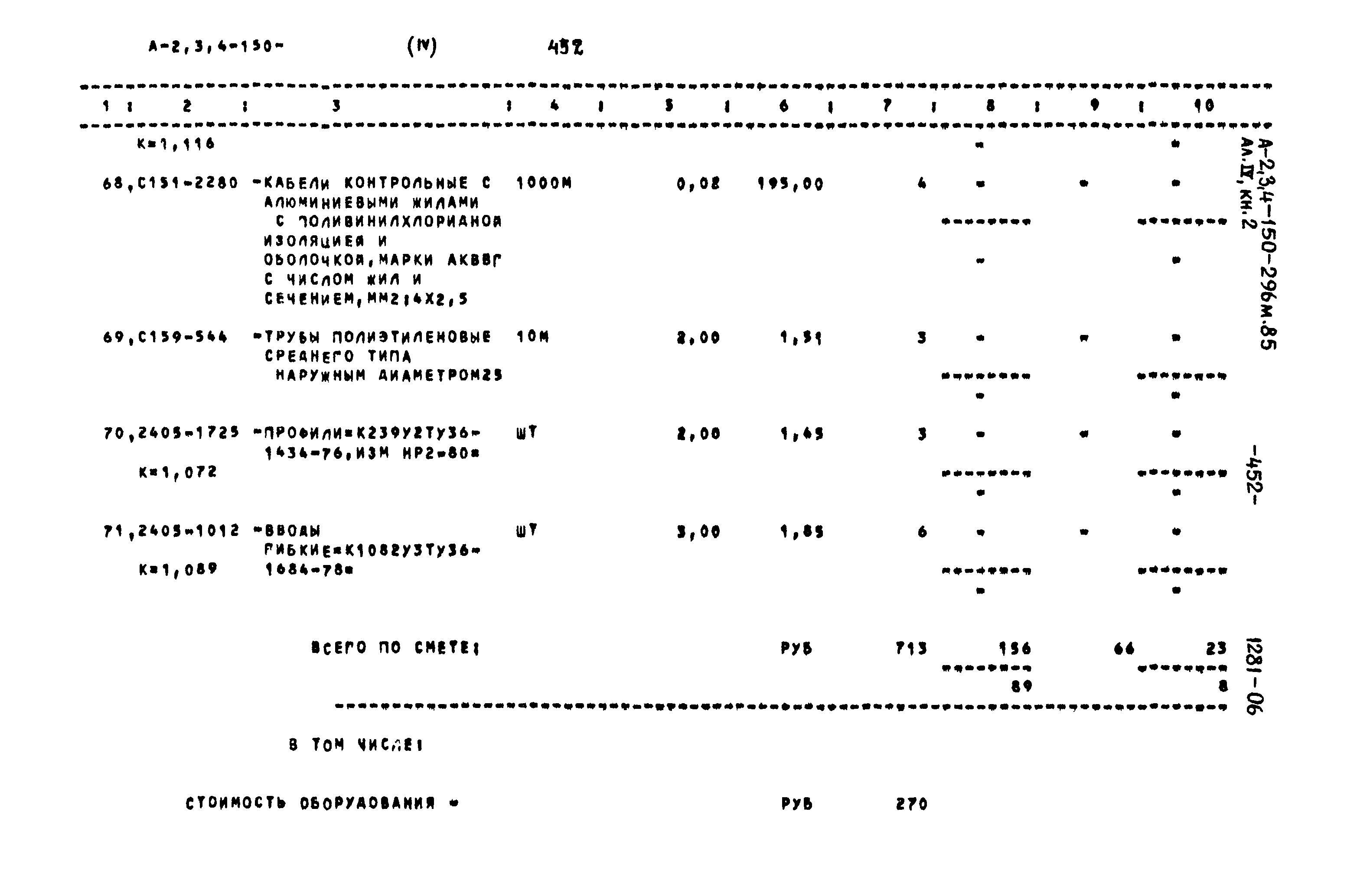 Типовой проект А-II,III,IV-150-296м.85
