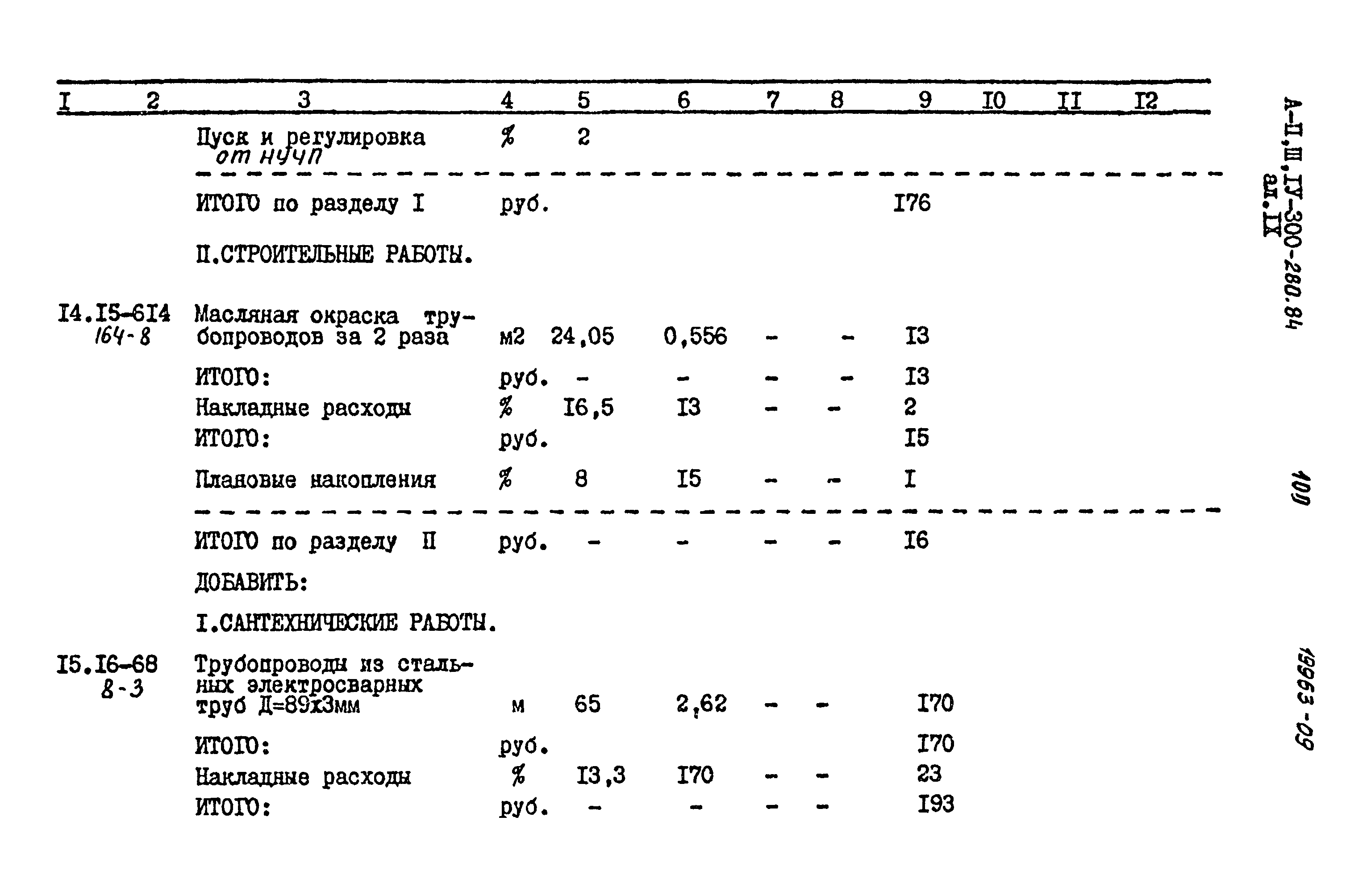 Типовой проект А-II,III,IV-300-280.84