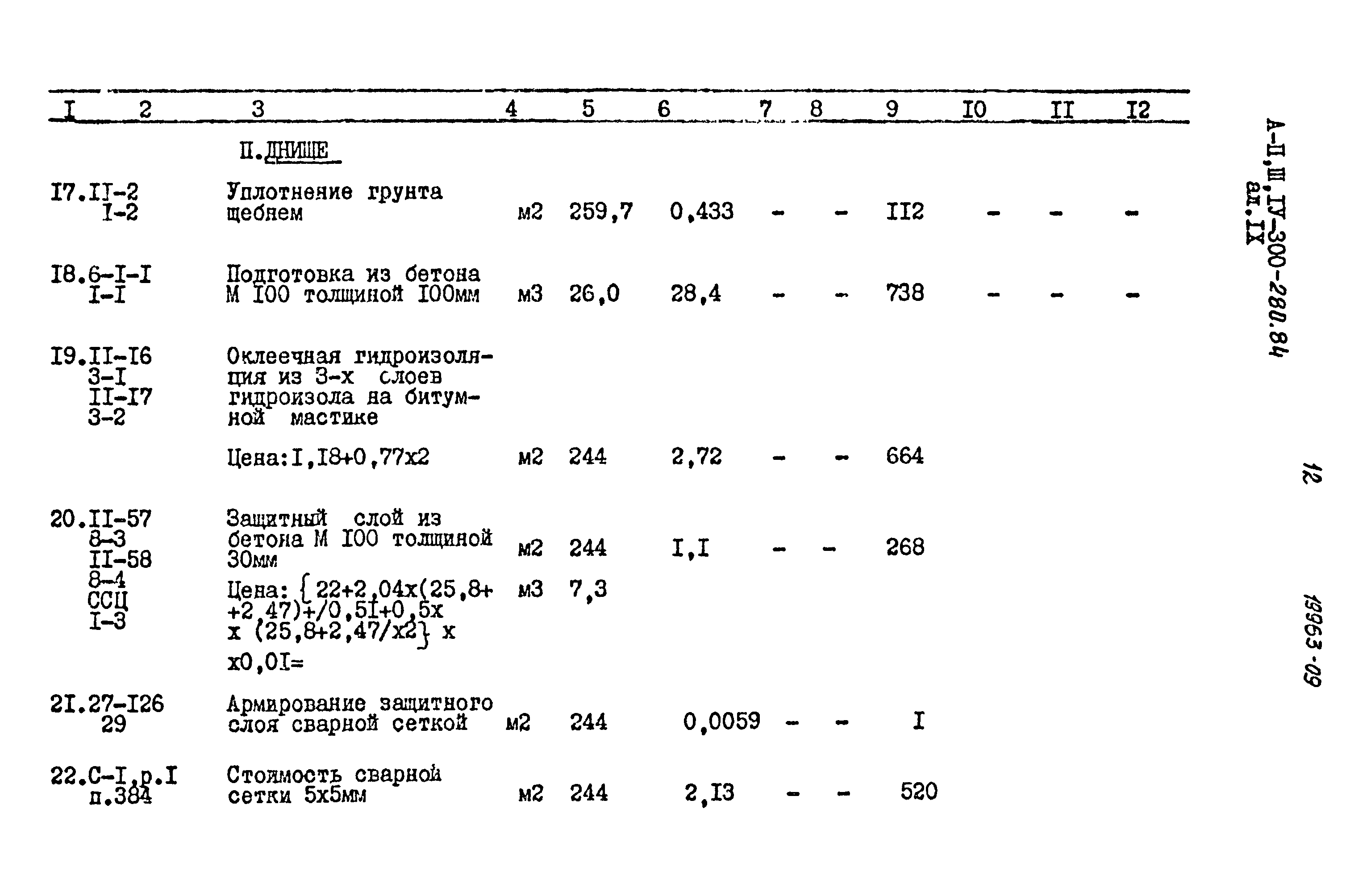 Типовой проект А-II,III,IV-300-280.84