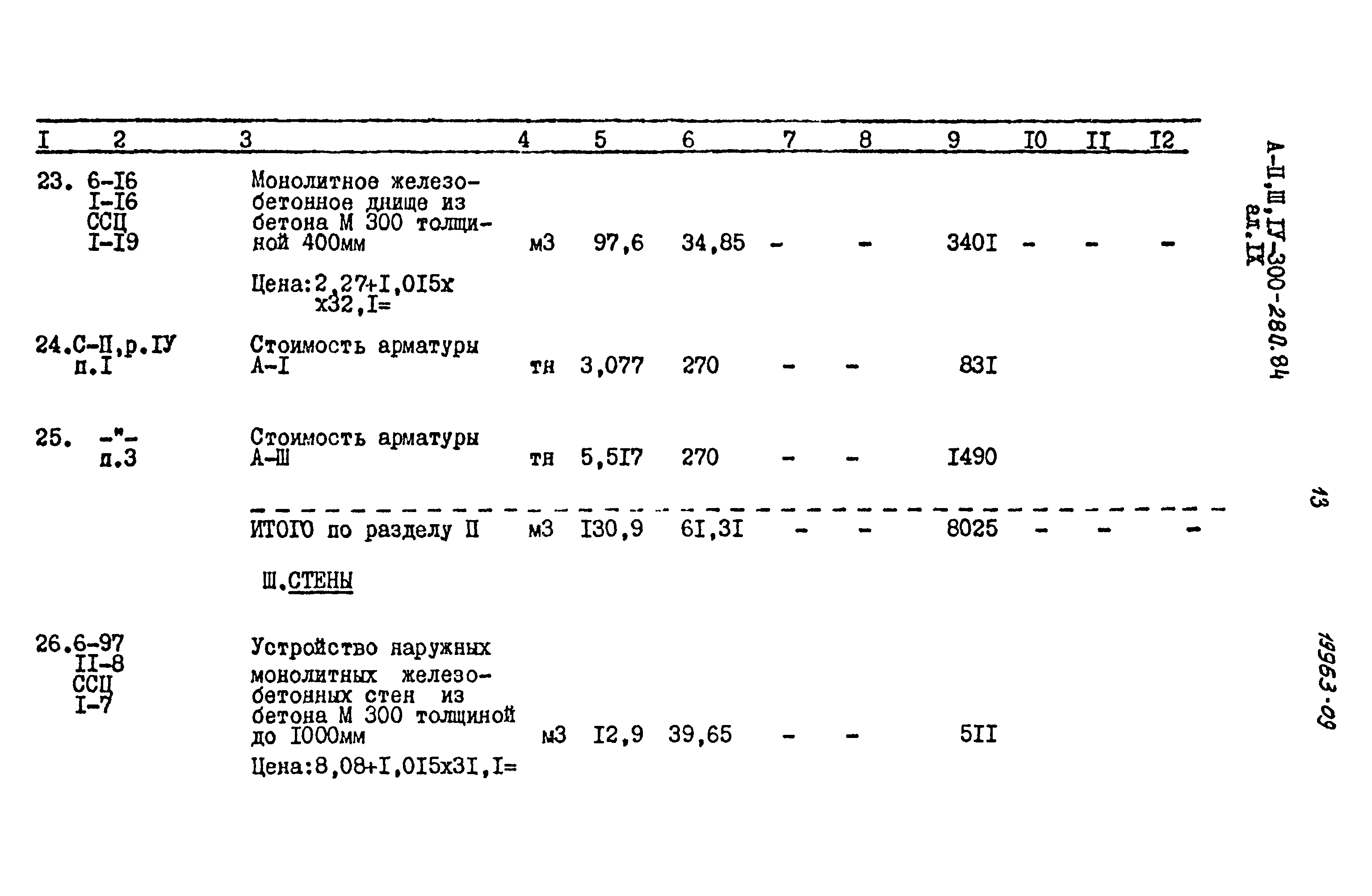 Типовой проект А-II,III,IV-300-280.84