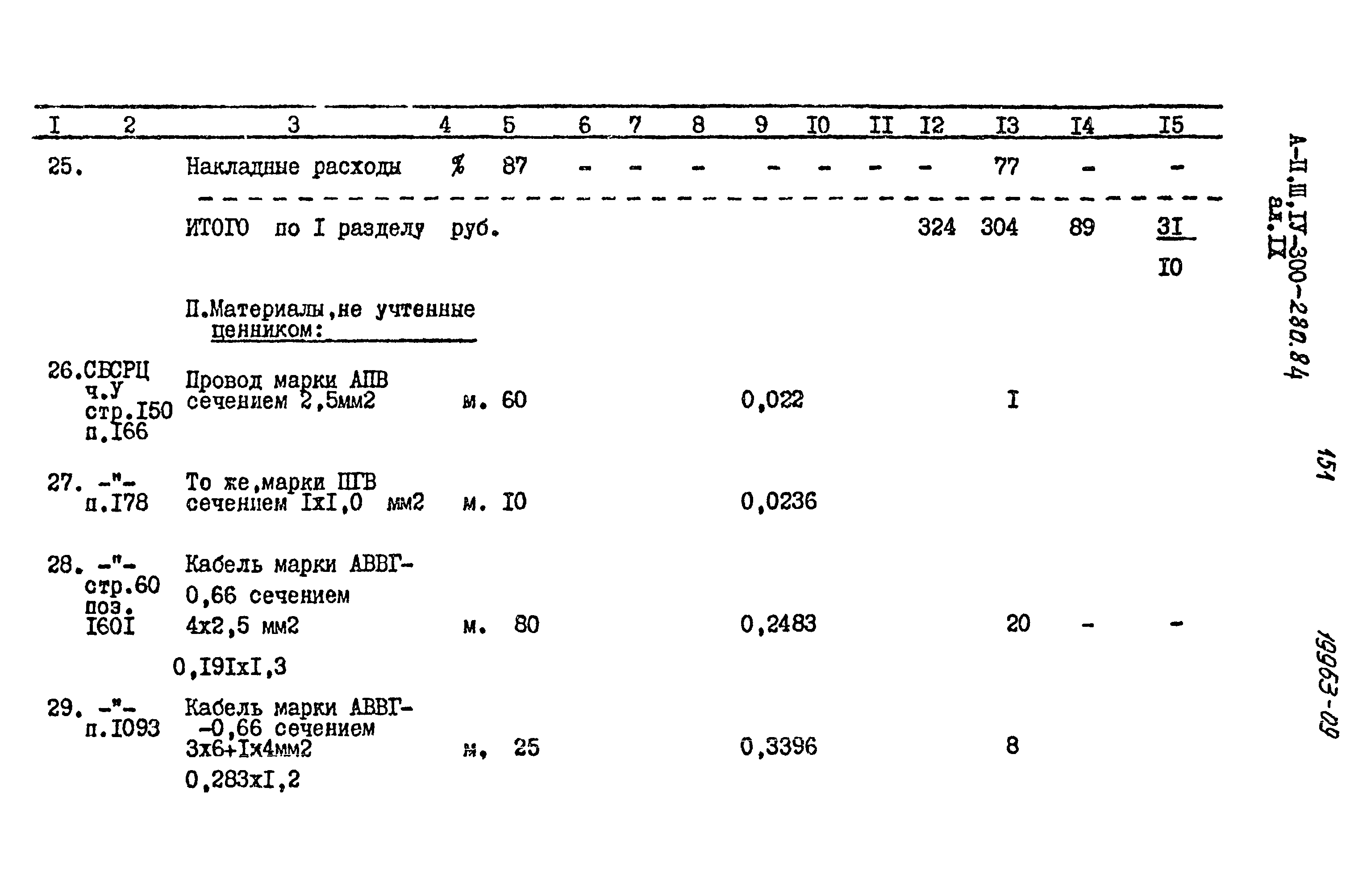 Типовой проект А-II,III,IV-300-280.84