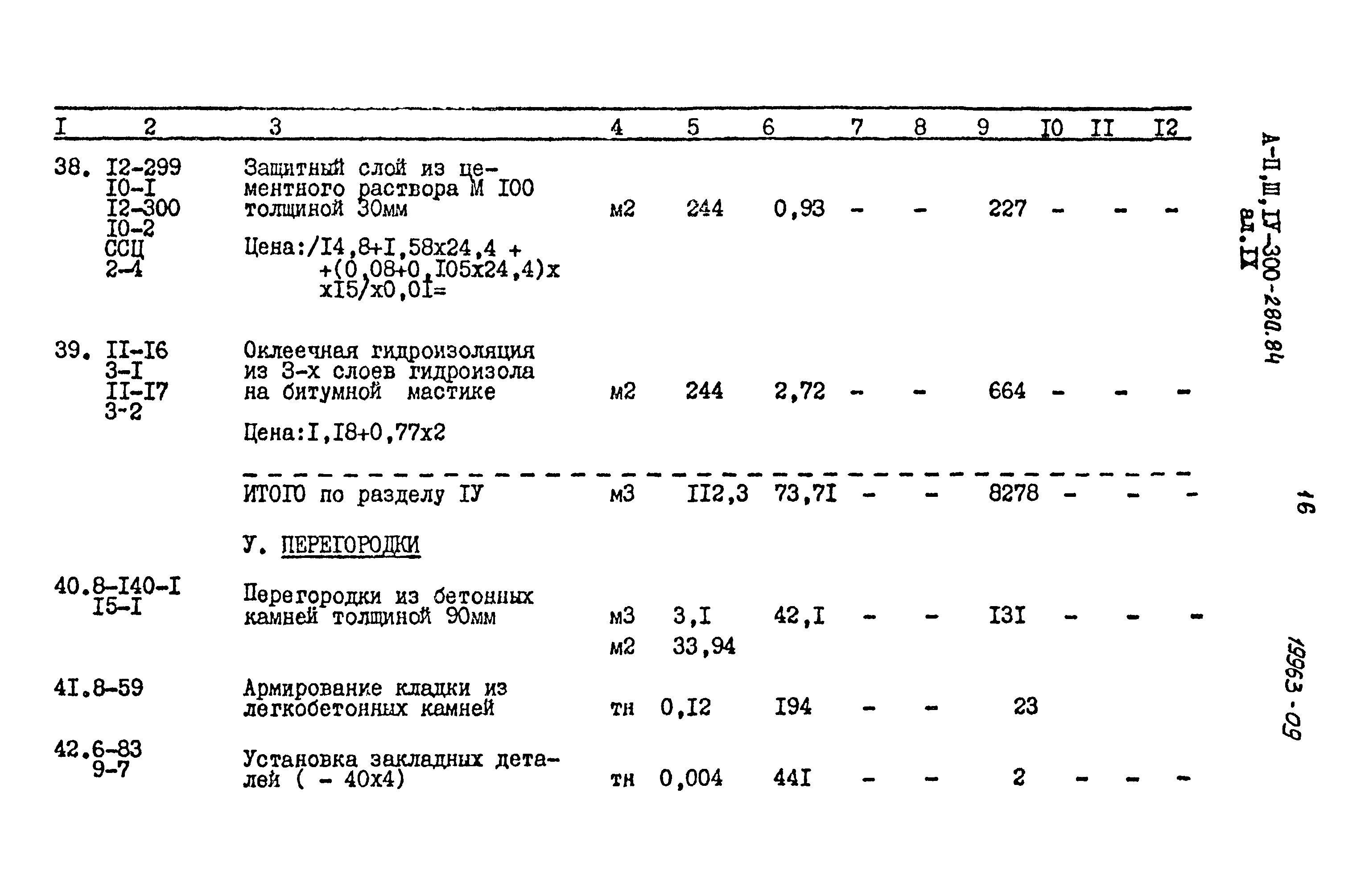 Типовой проект А-II,III,IV-300-280.84