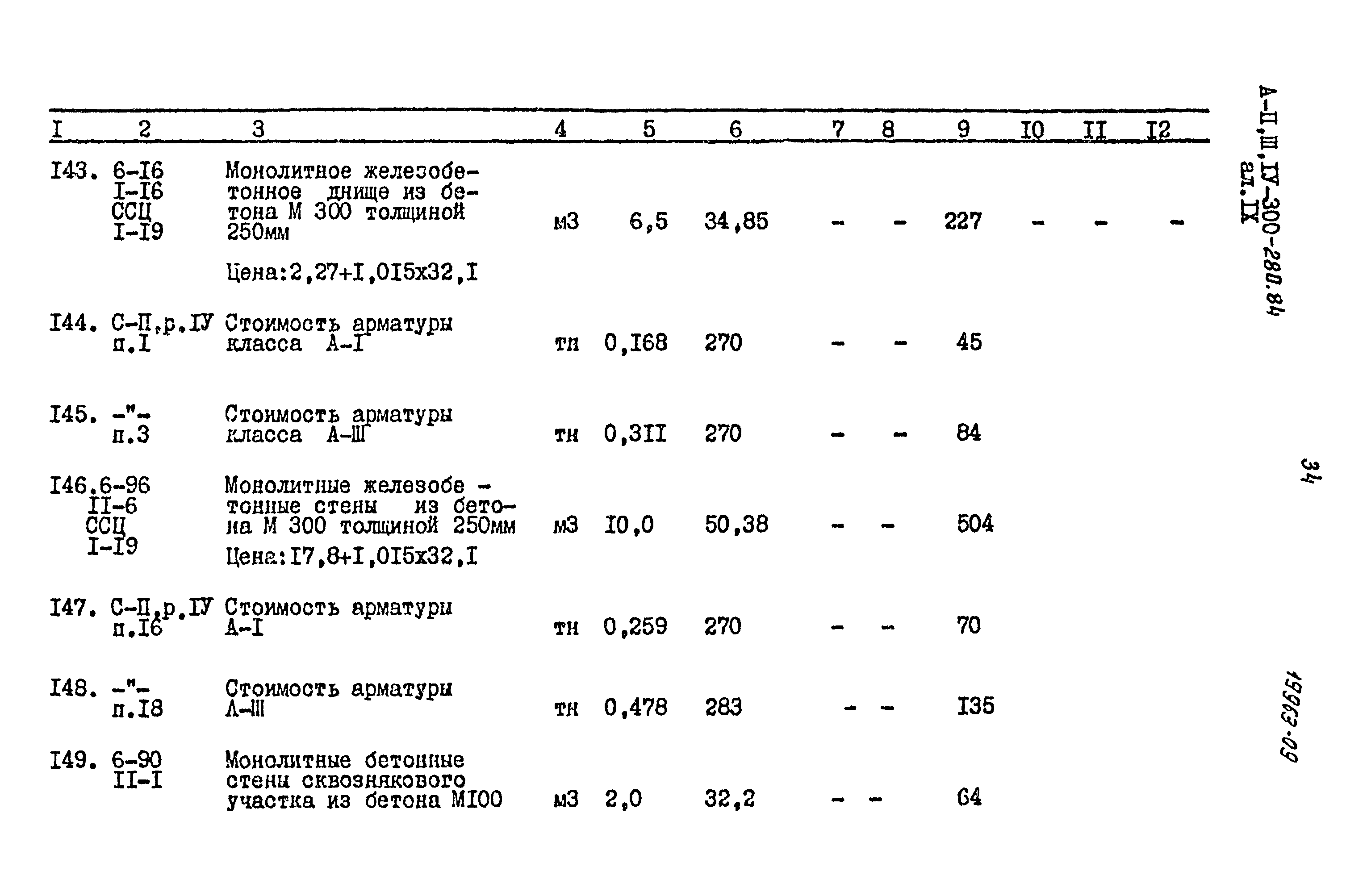 Типовой проект А-II,III,IV-300-280.84