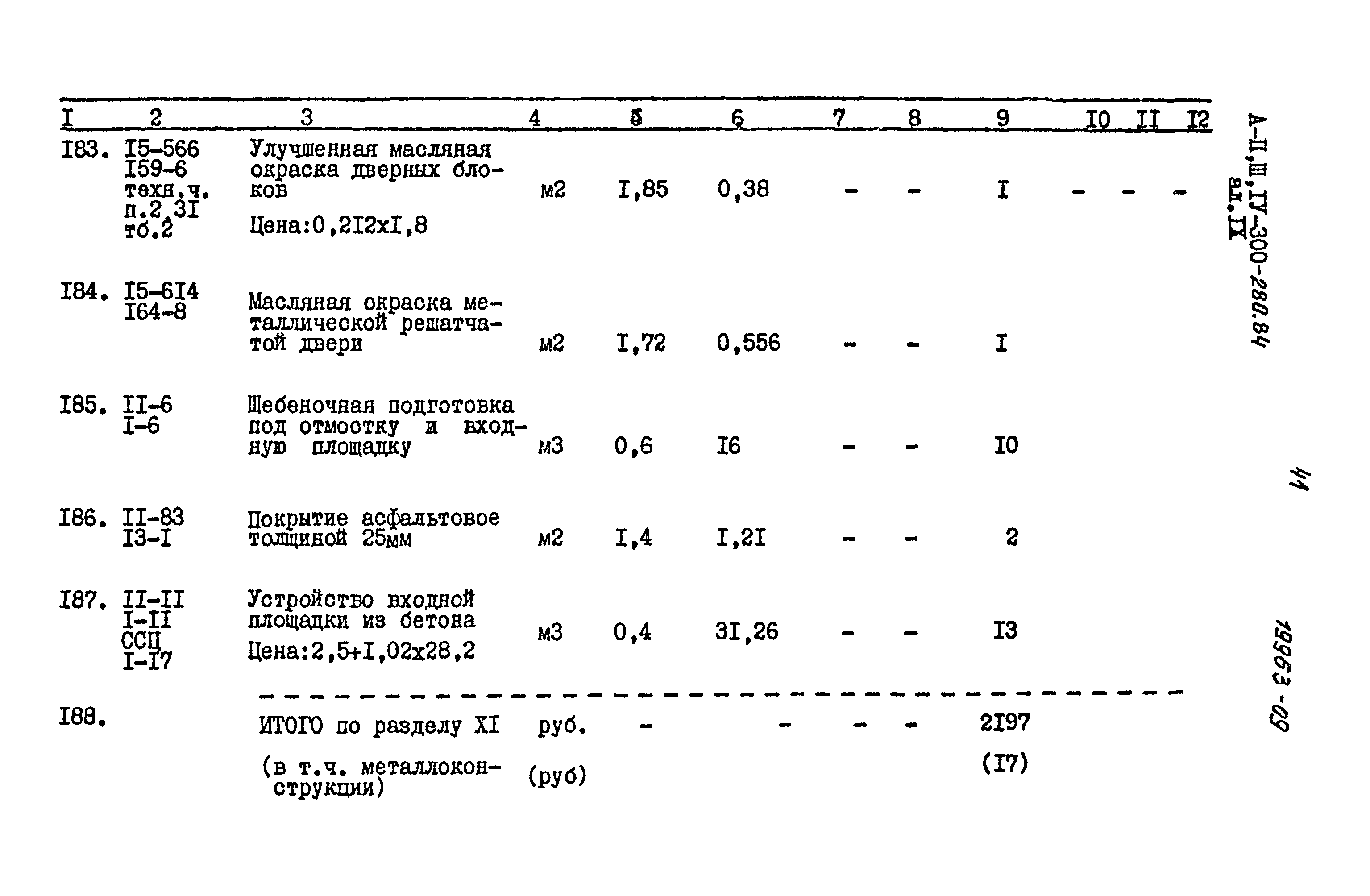 Типовой проект А-II,III,IV-300-280.84