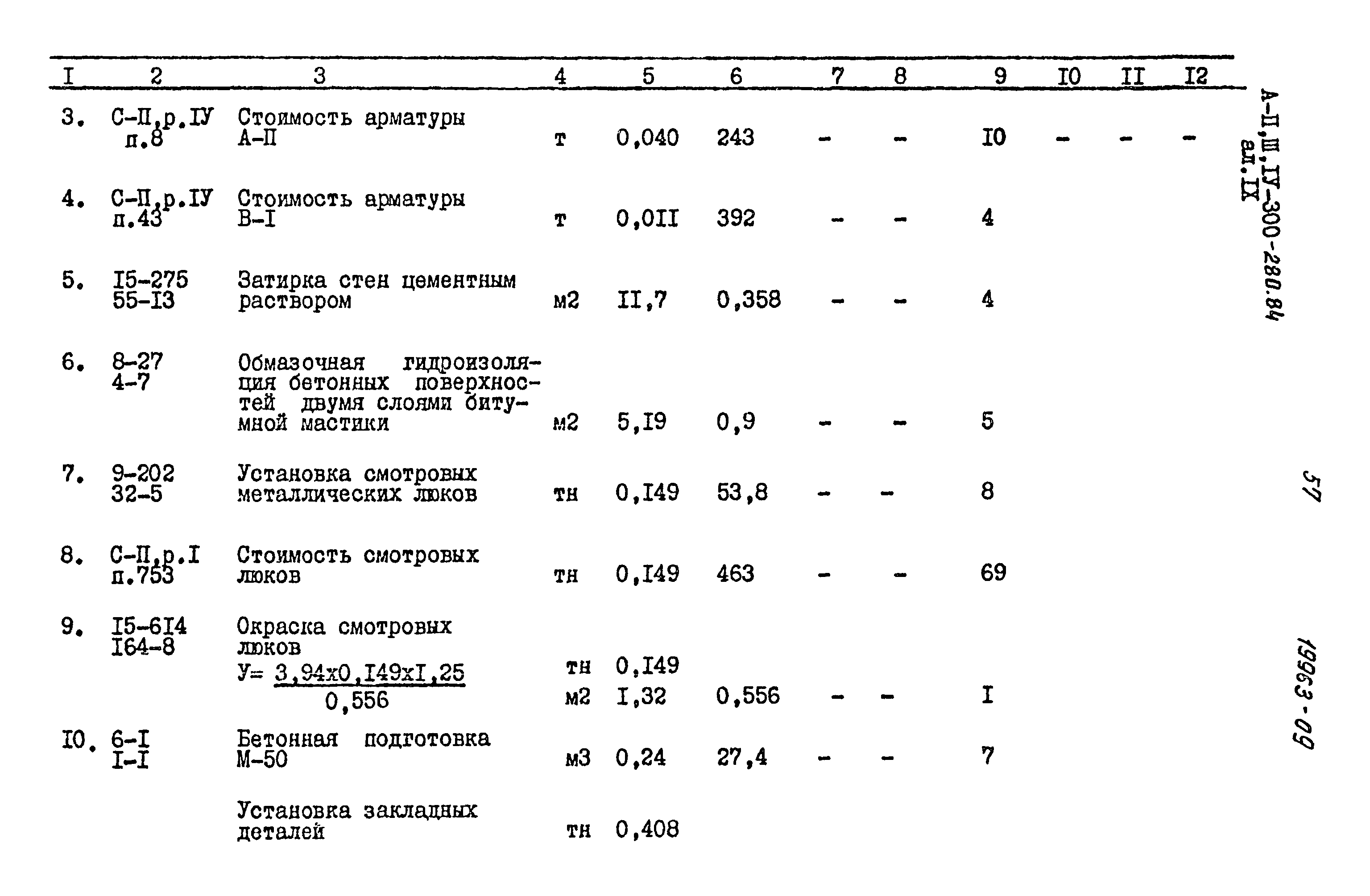 Типовой проект А-II,III,IV-300-280.84