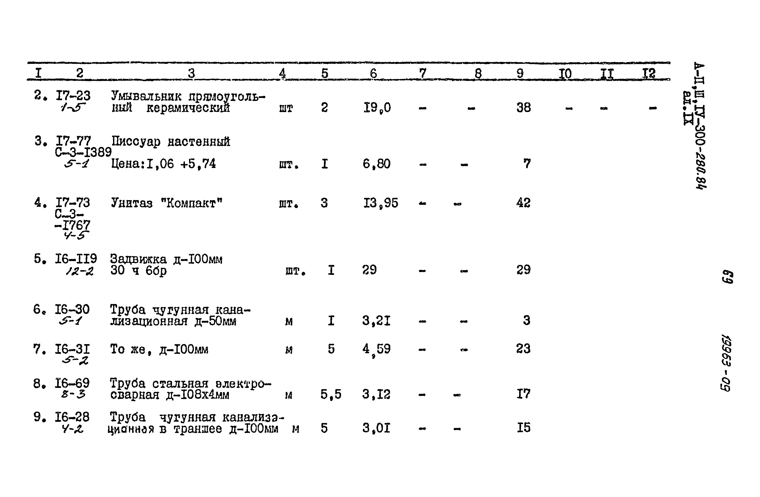 Типовой проект А-II,III,IV-300-280.84