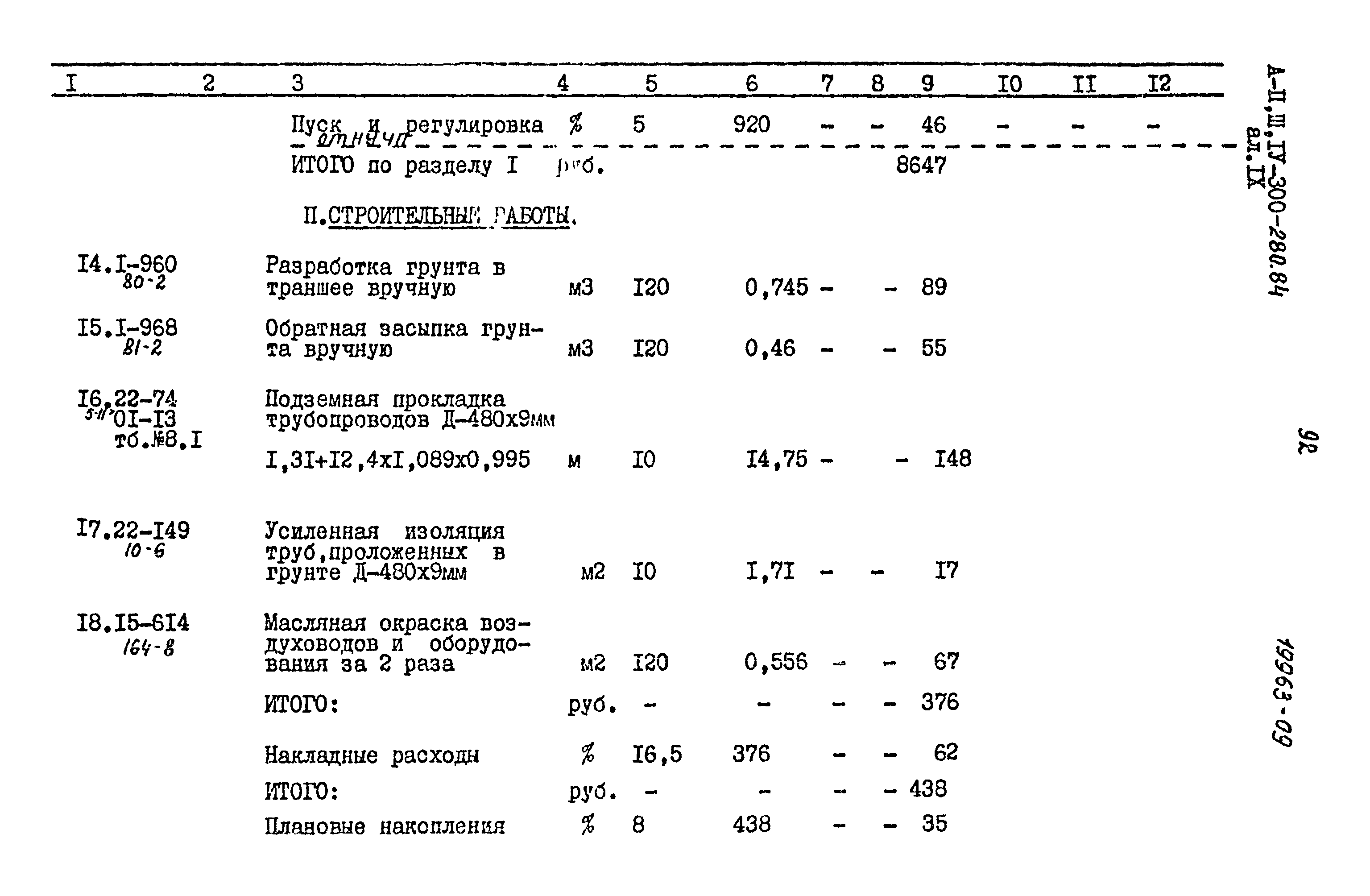 Типовой проект А-II,III,IV-300-280.84