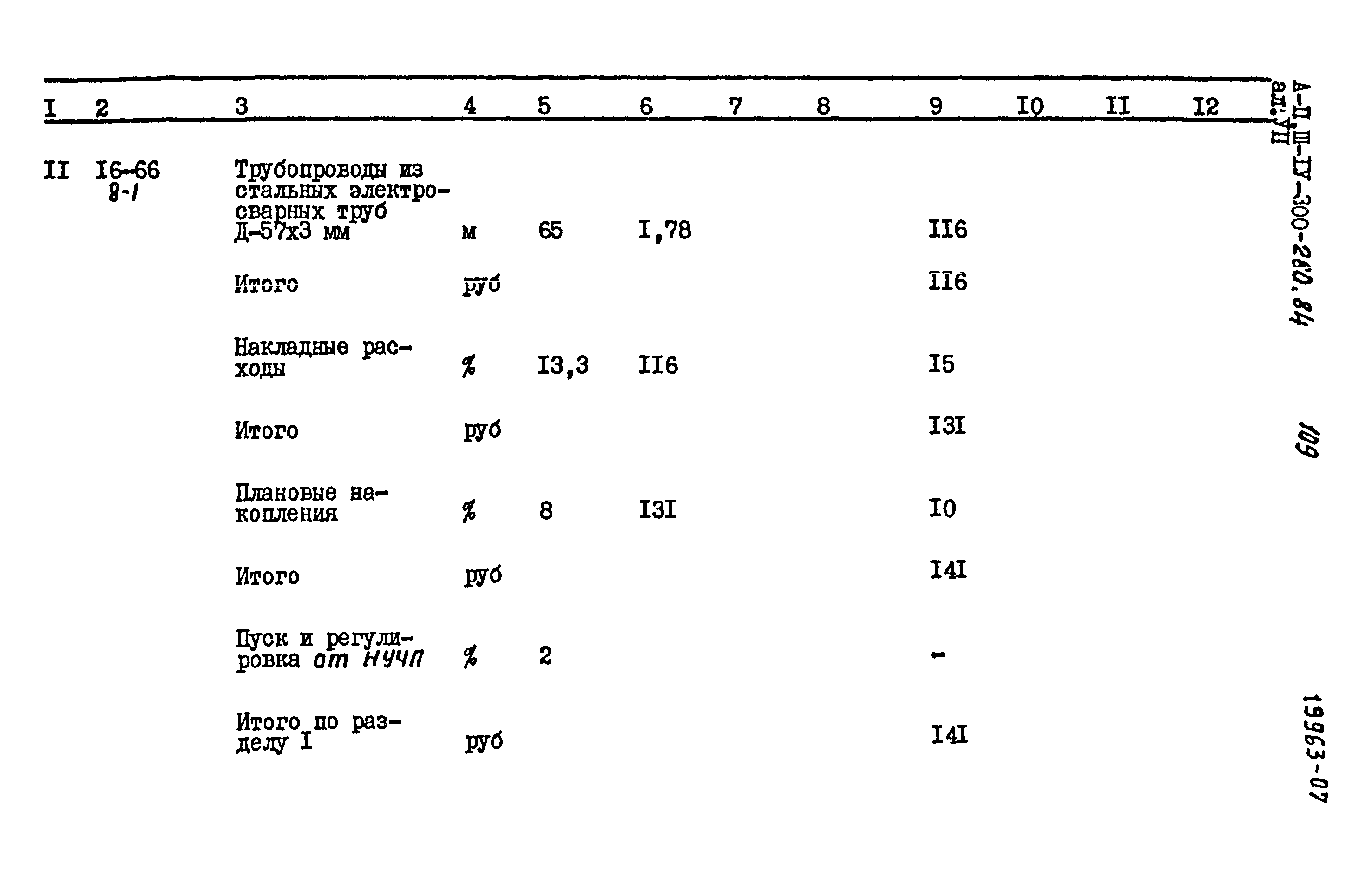 Типовой проект А-II,III,IV-300-280.84