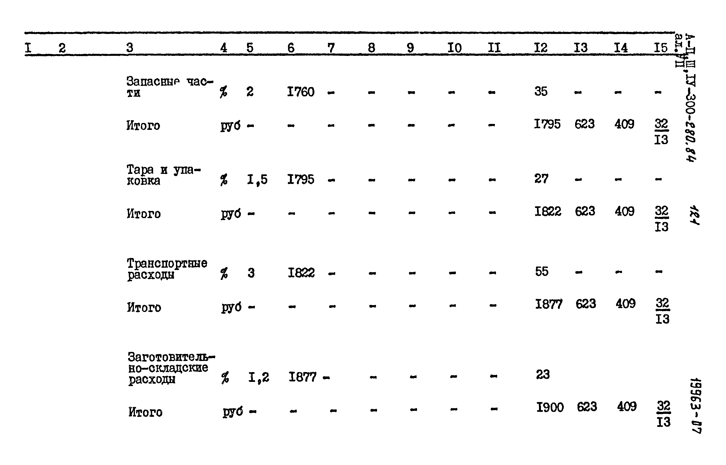 Типовой проект А-II,III,IV-300-280.84