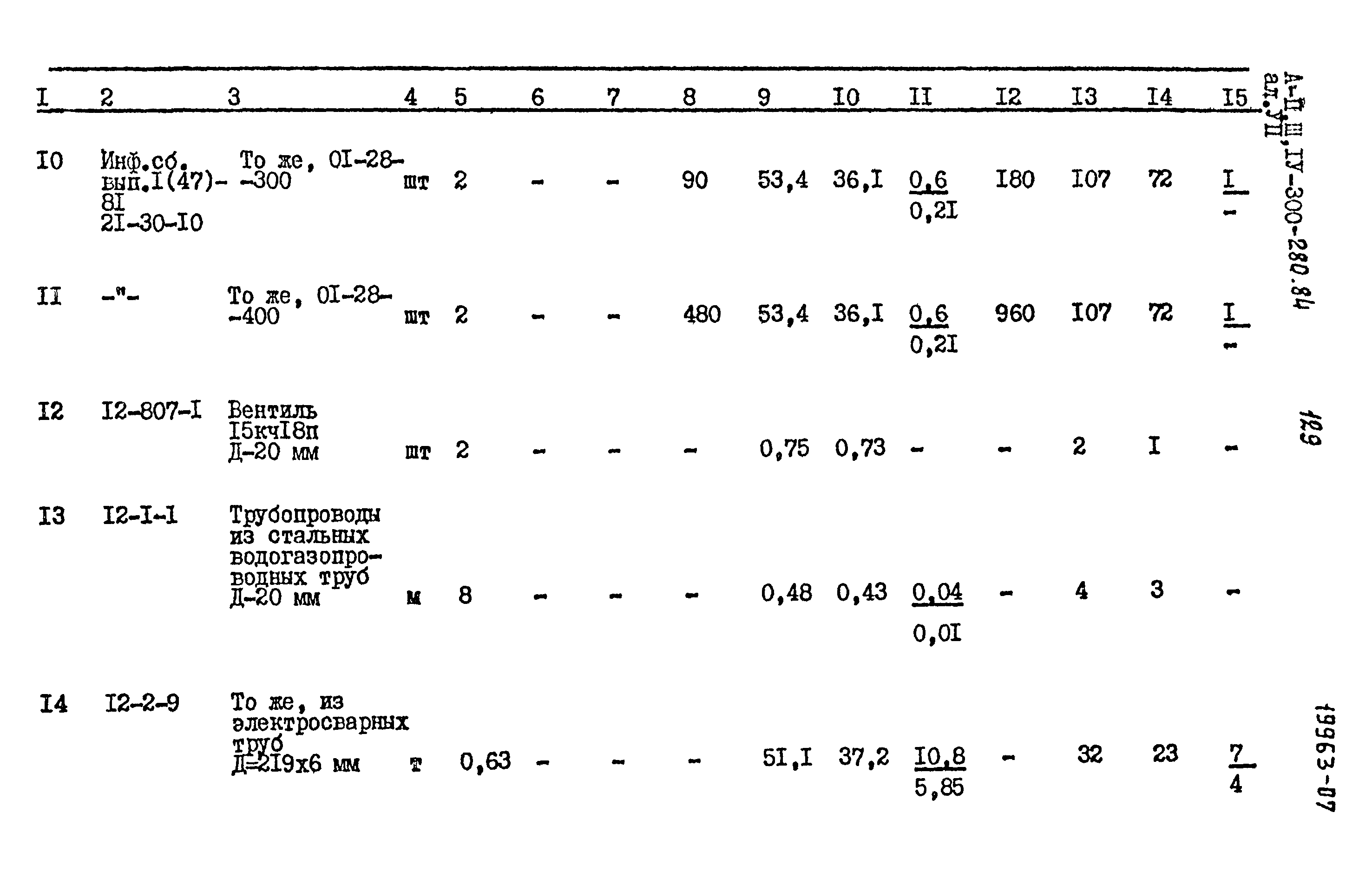 Типовой проект А-II,III,IV-300-280.84