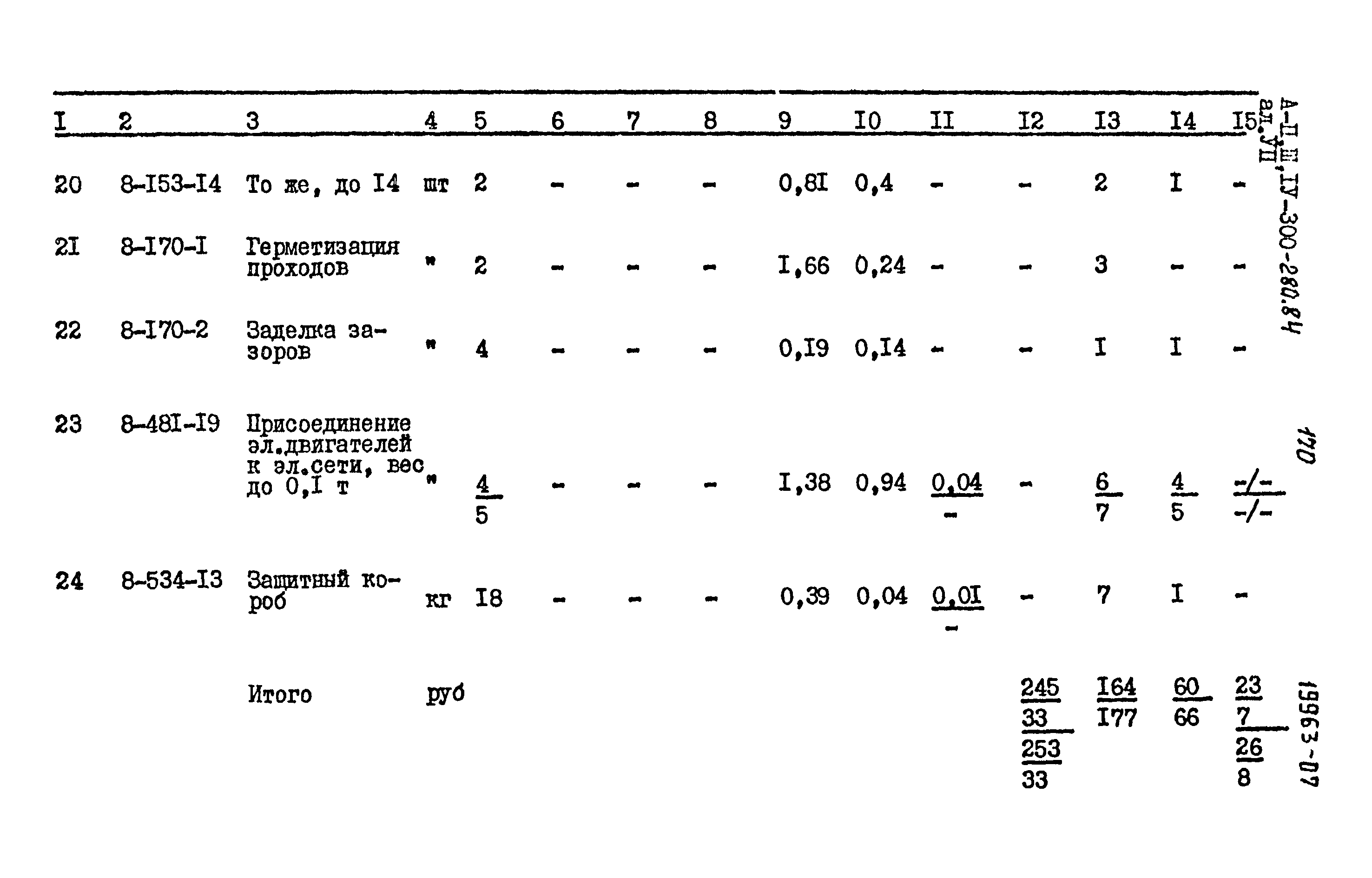 Типовой проект А-II,III,IV-300-280.84