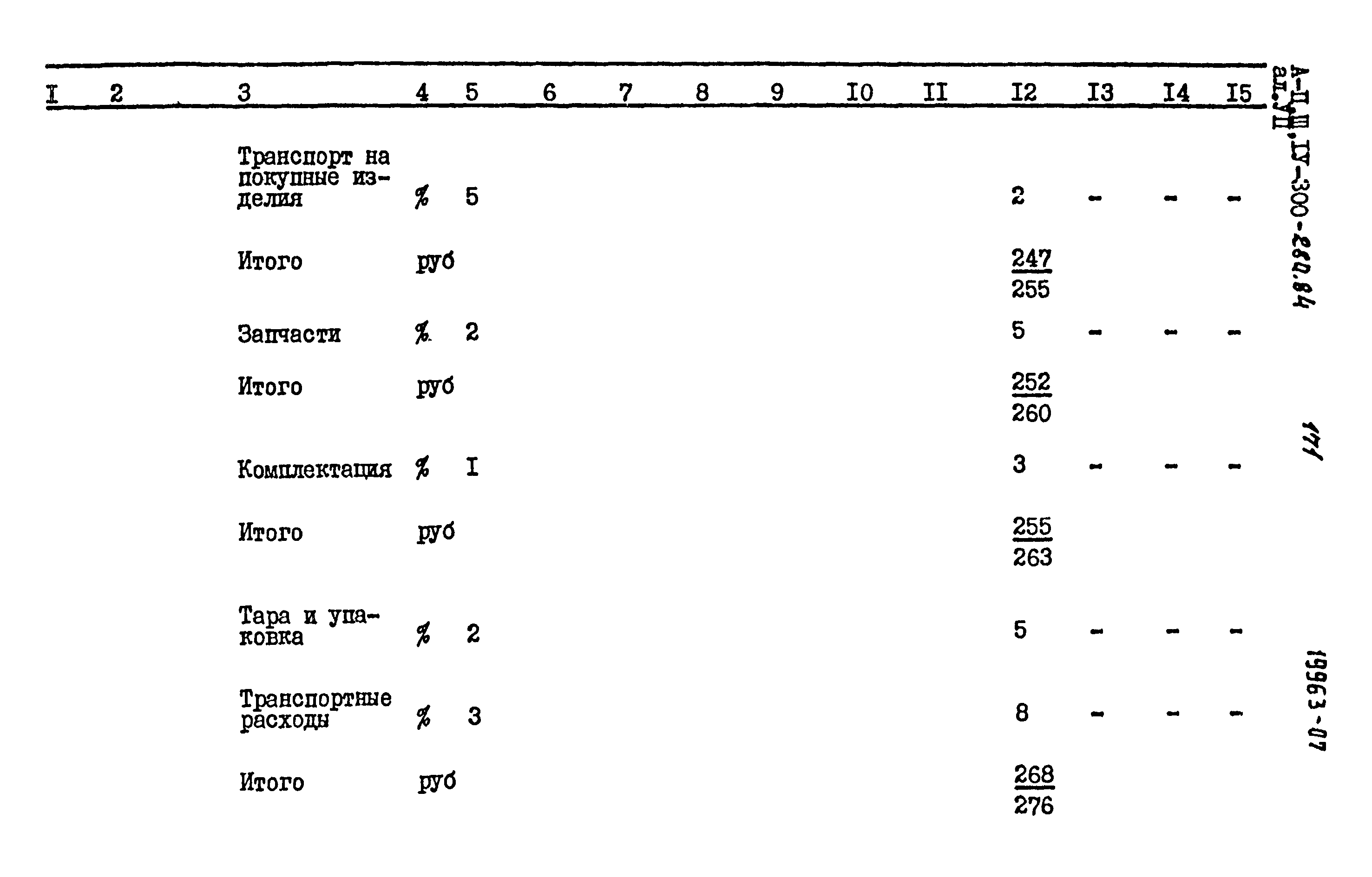 Типовой проект А-II,III,IV-300-280.84