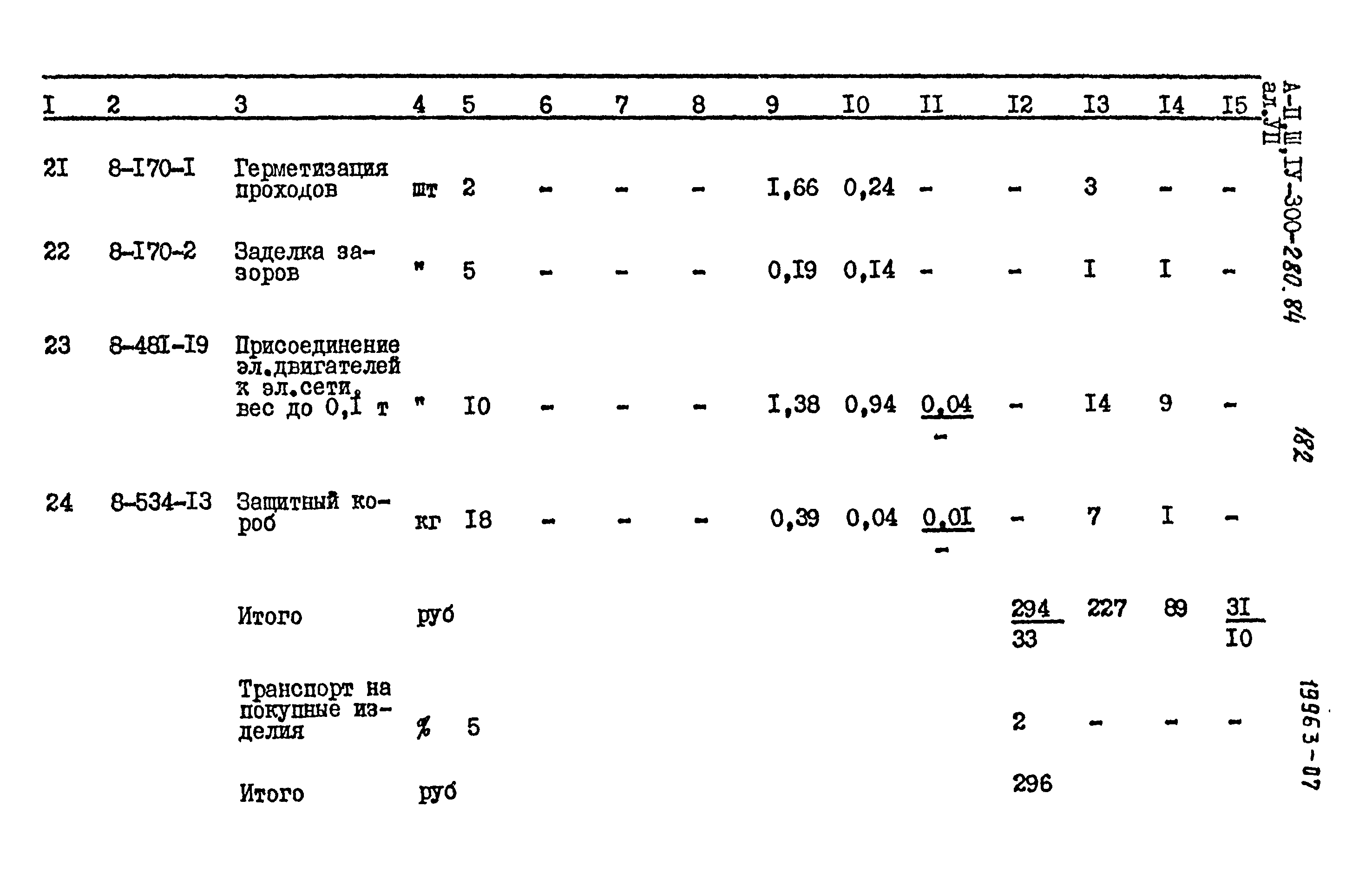 Типовой проект А-II,III,IV-300-280.84