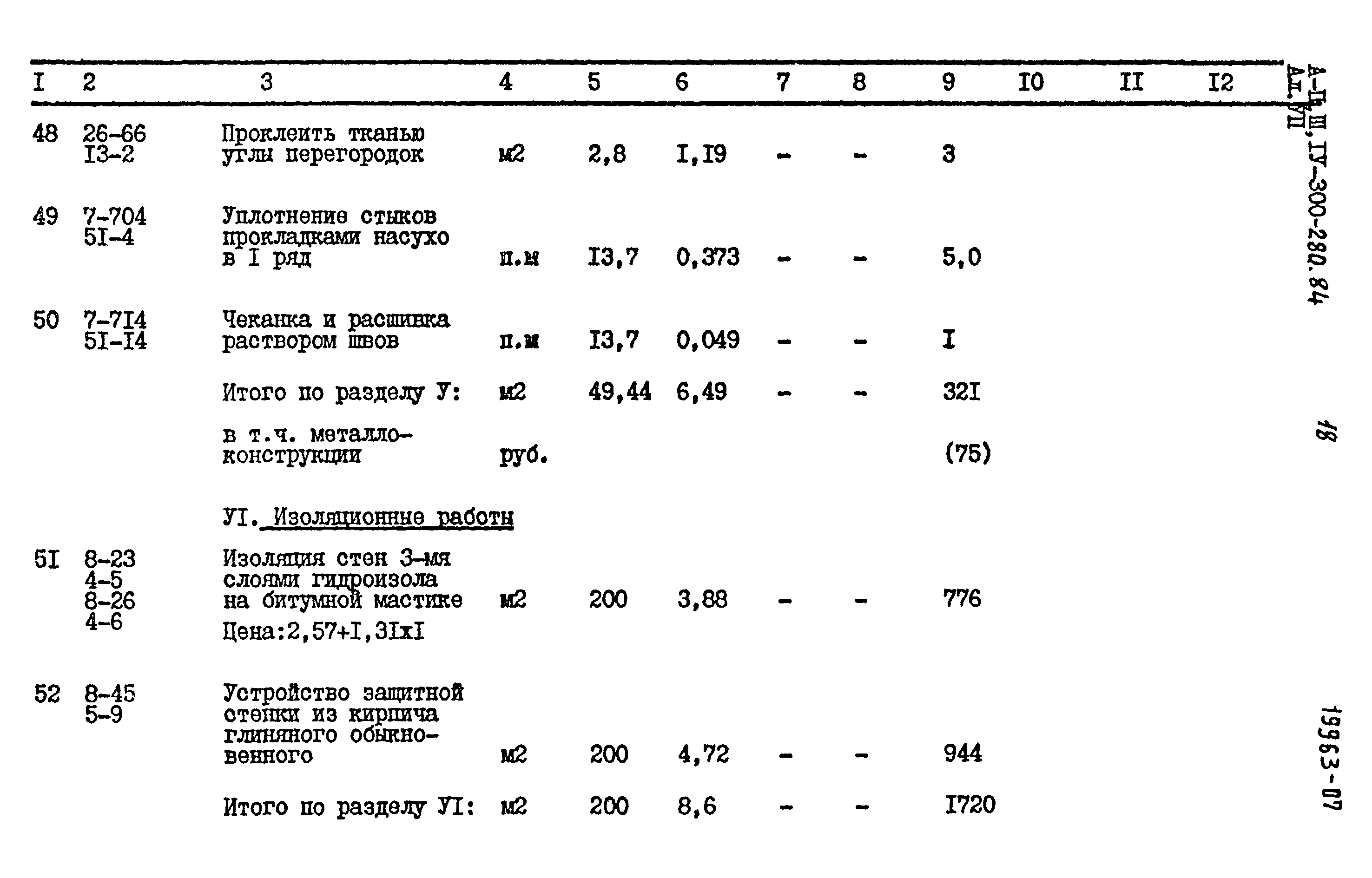 Типовой проект А-II,III,IV-300-280.84