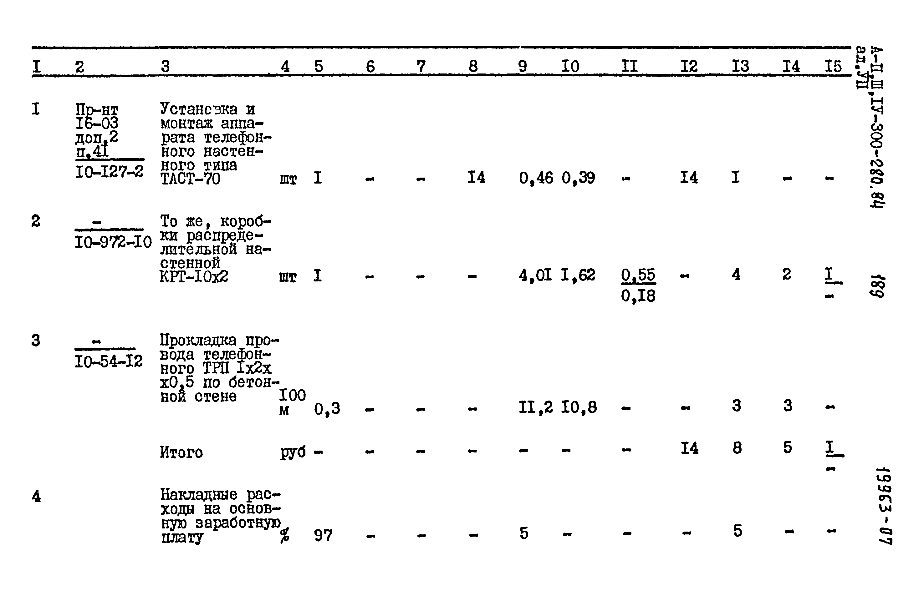 Типовой проект А-II,III,IV-300-280.84