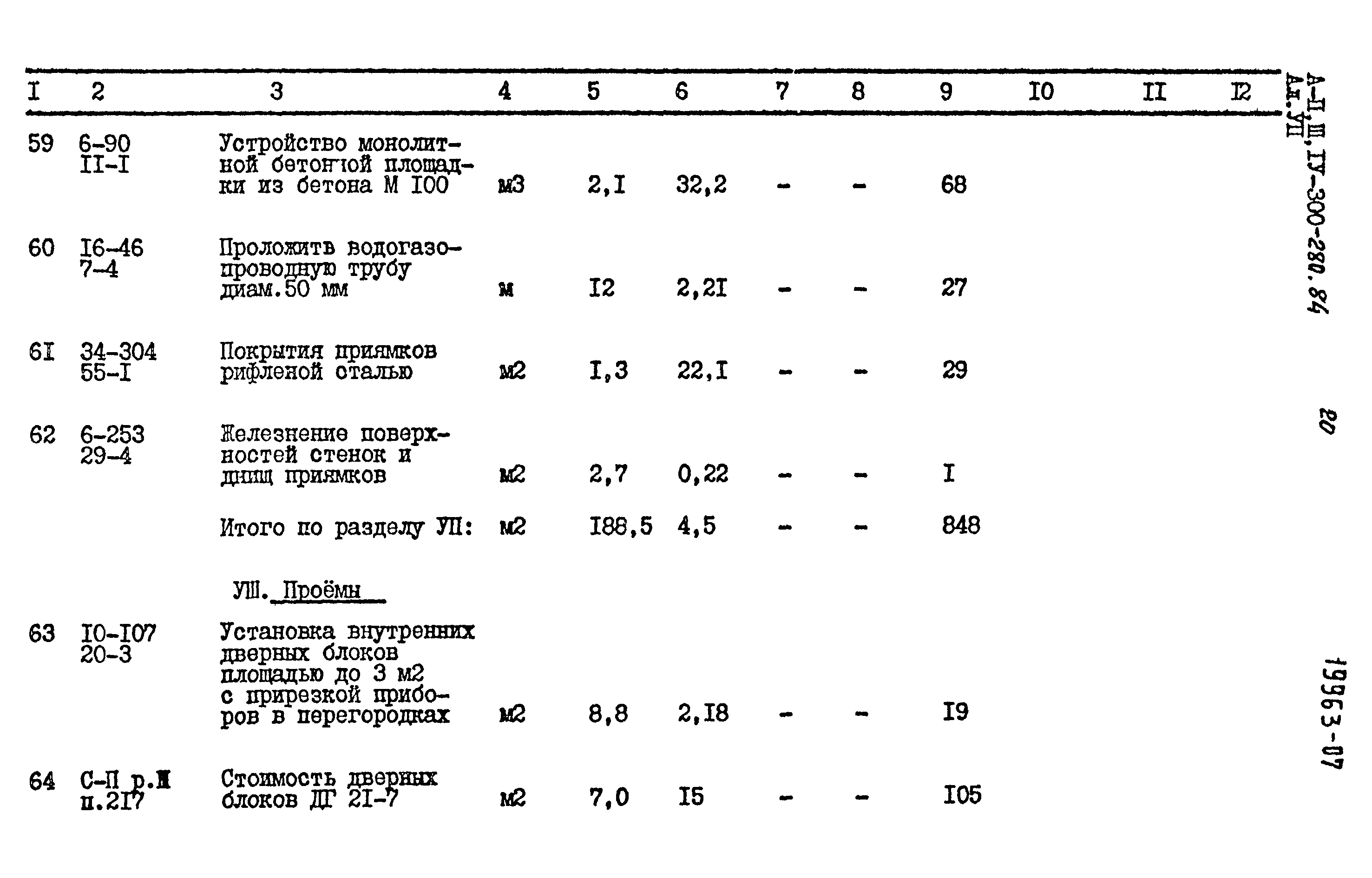 Типовой проект А-II,III,IV-300-280.84