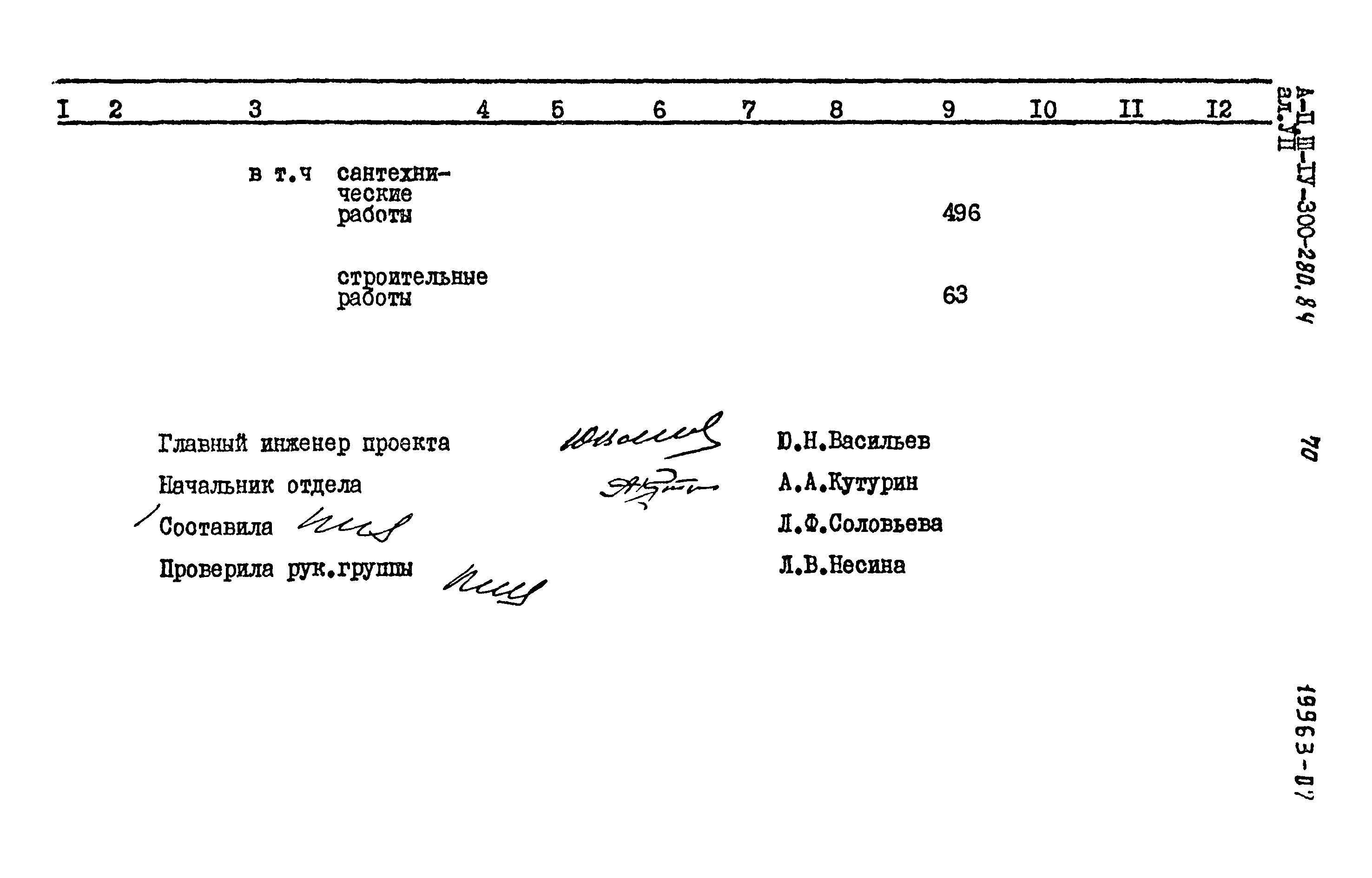 Типовой проект А-II,III,IV-300-280.84