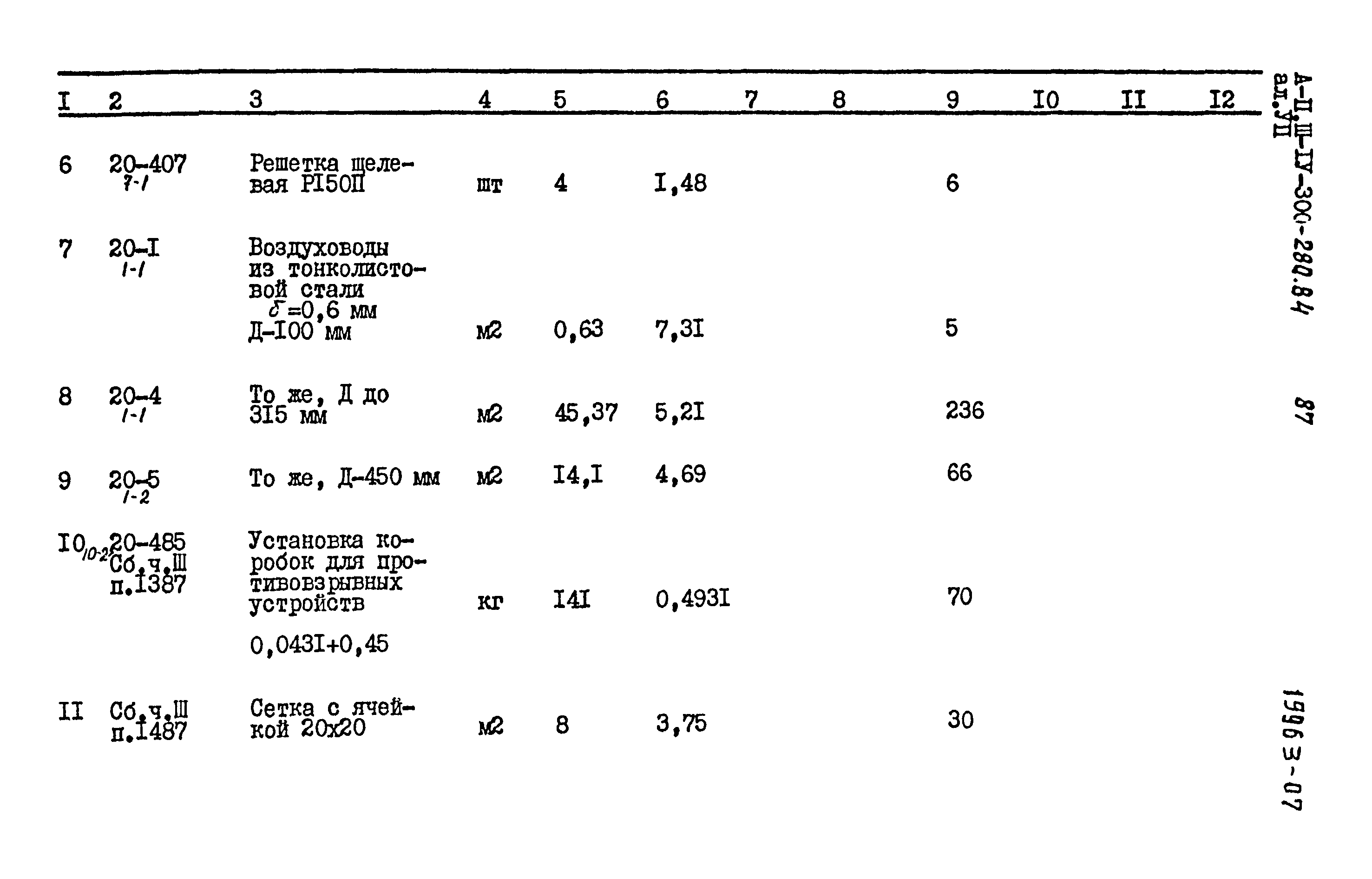 Типовой проект А-II,III,IV-300-280.84