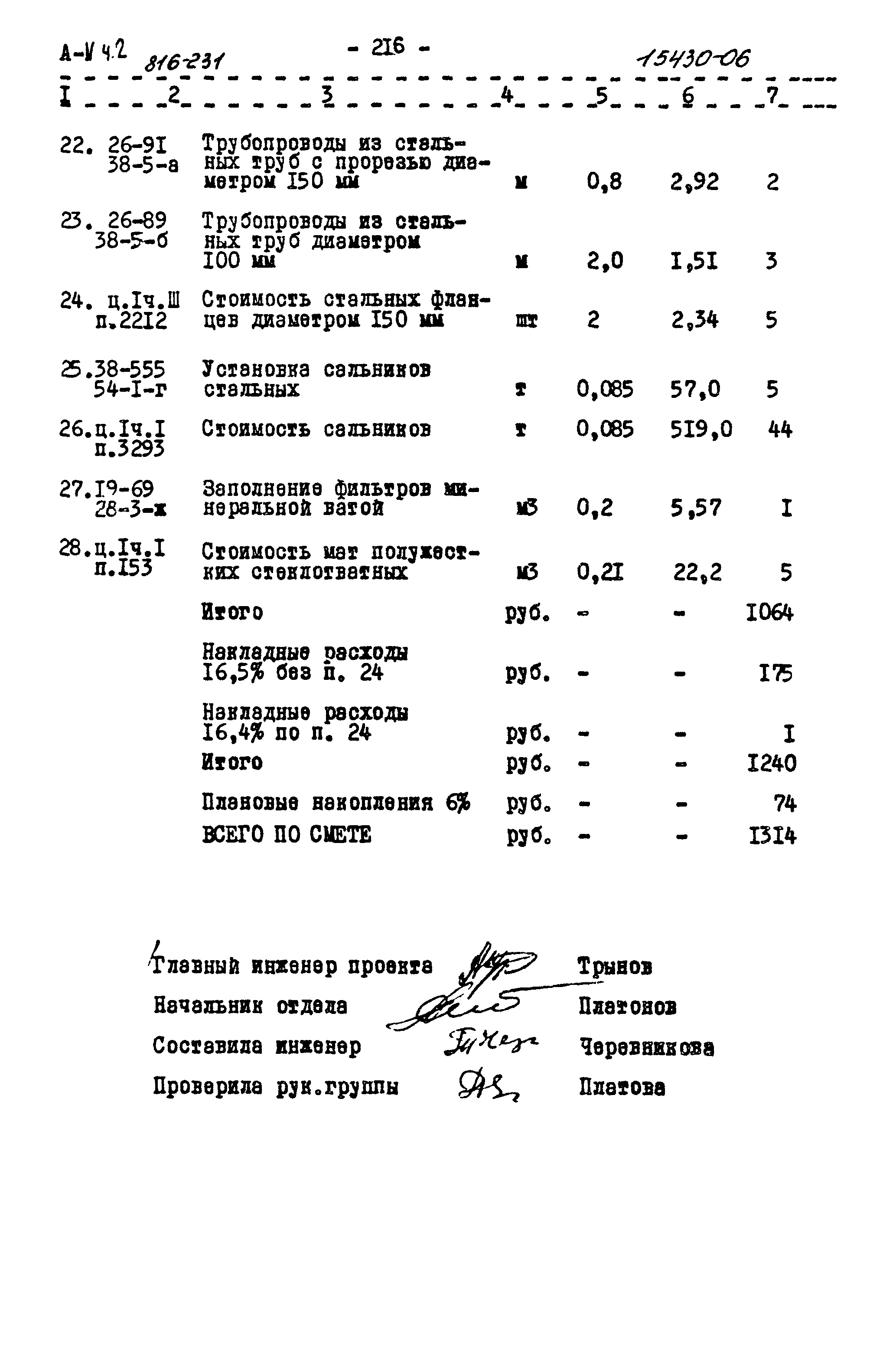 Типовой проект 816-231