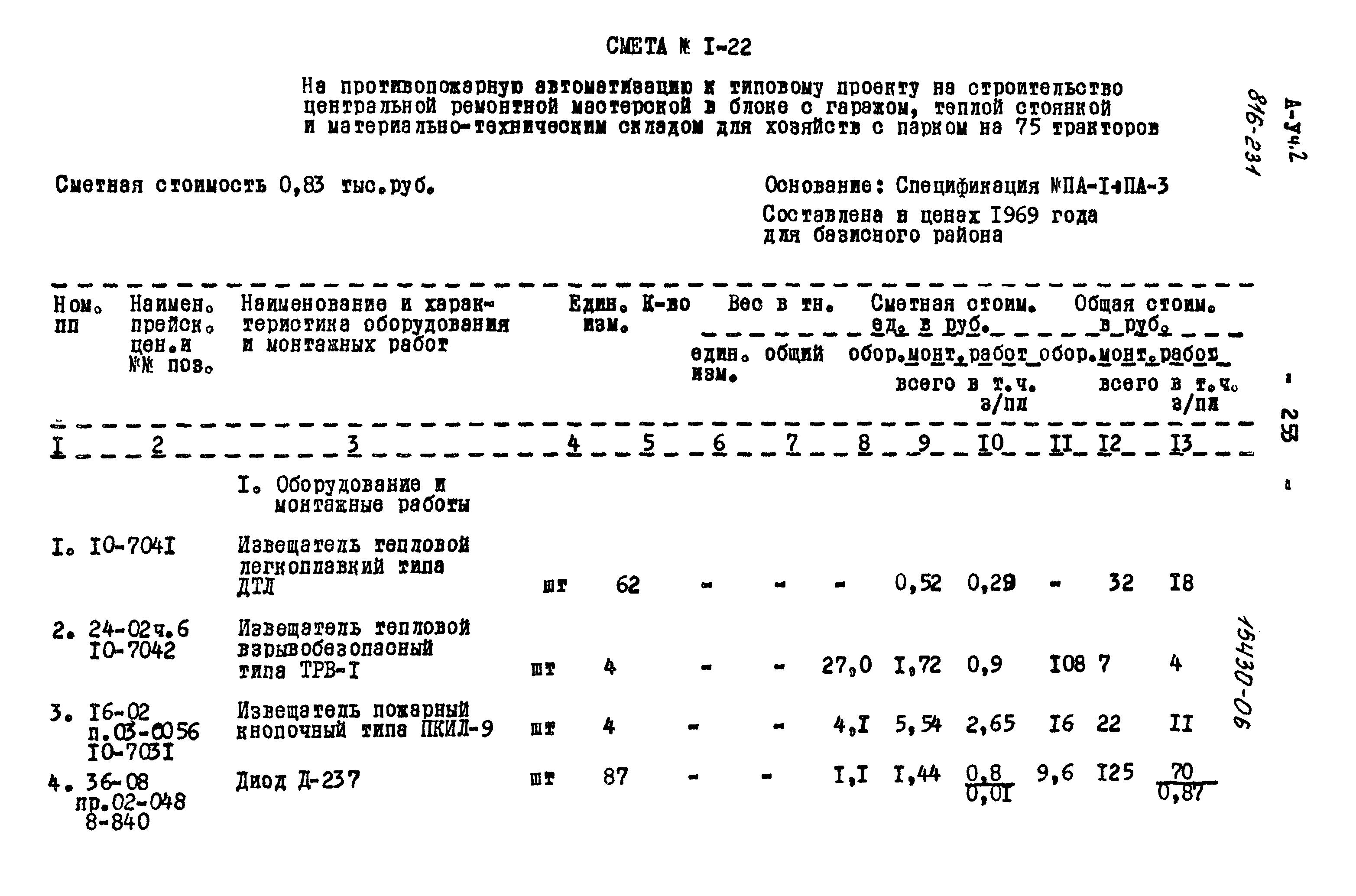 Типовой проект 816-231