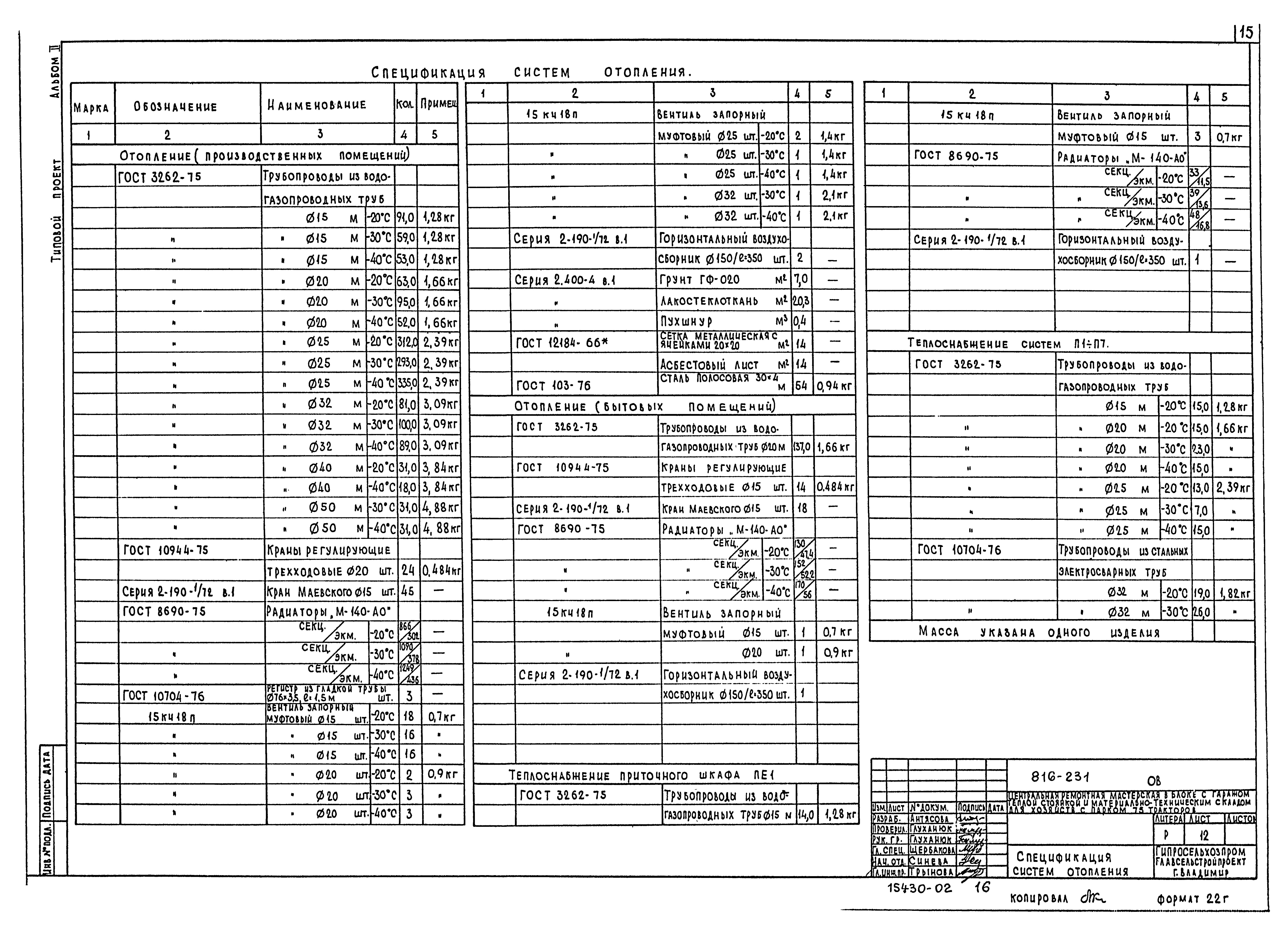 Типовой проект 816-231