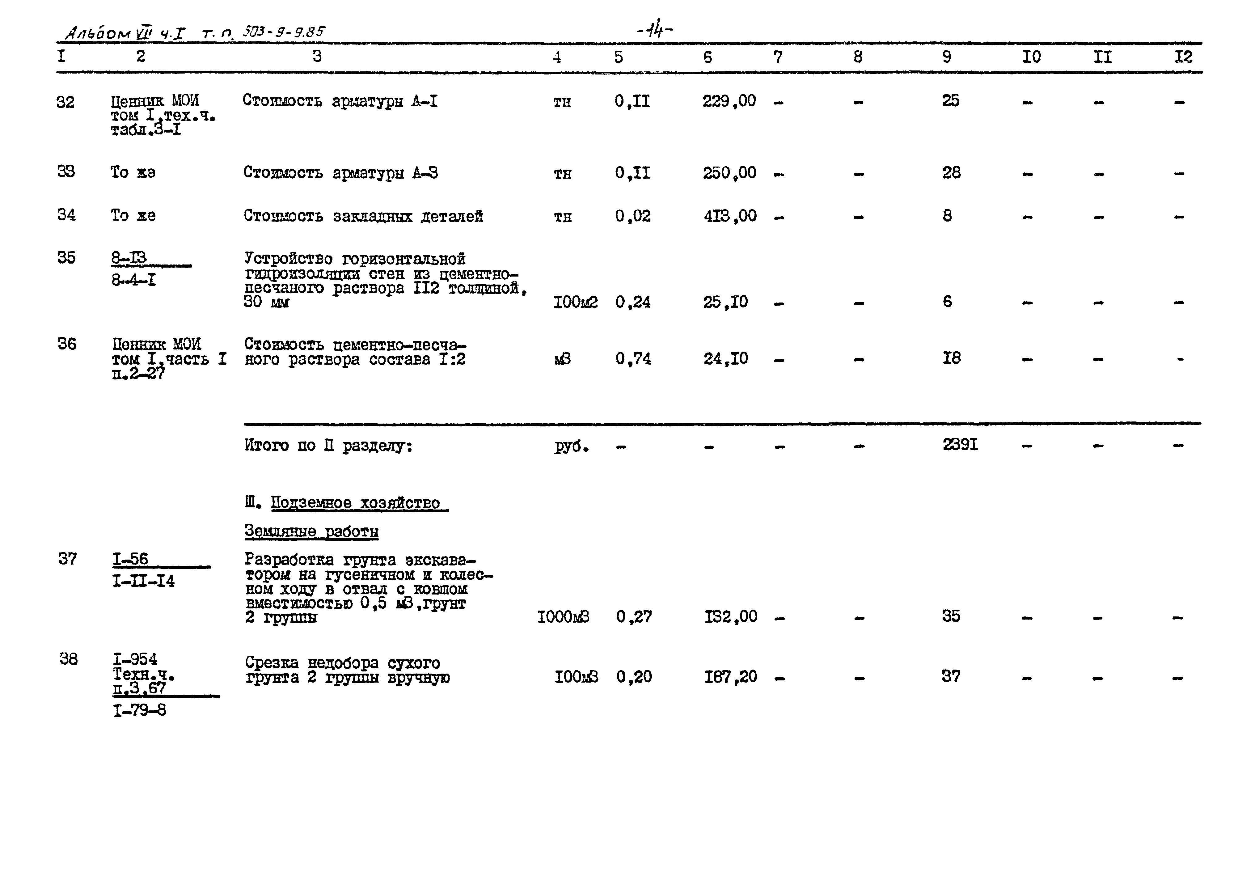 Типовой проект 503-9-9.85