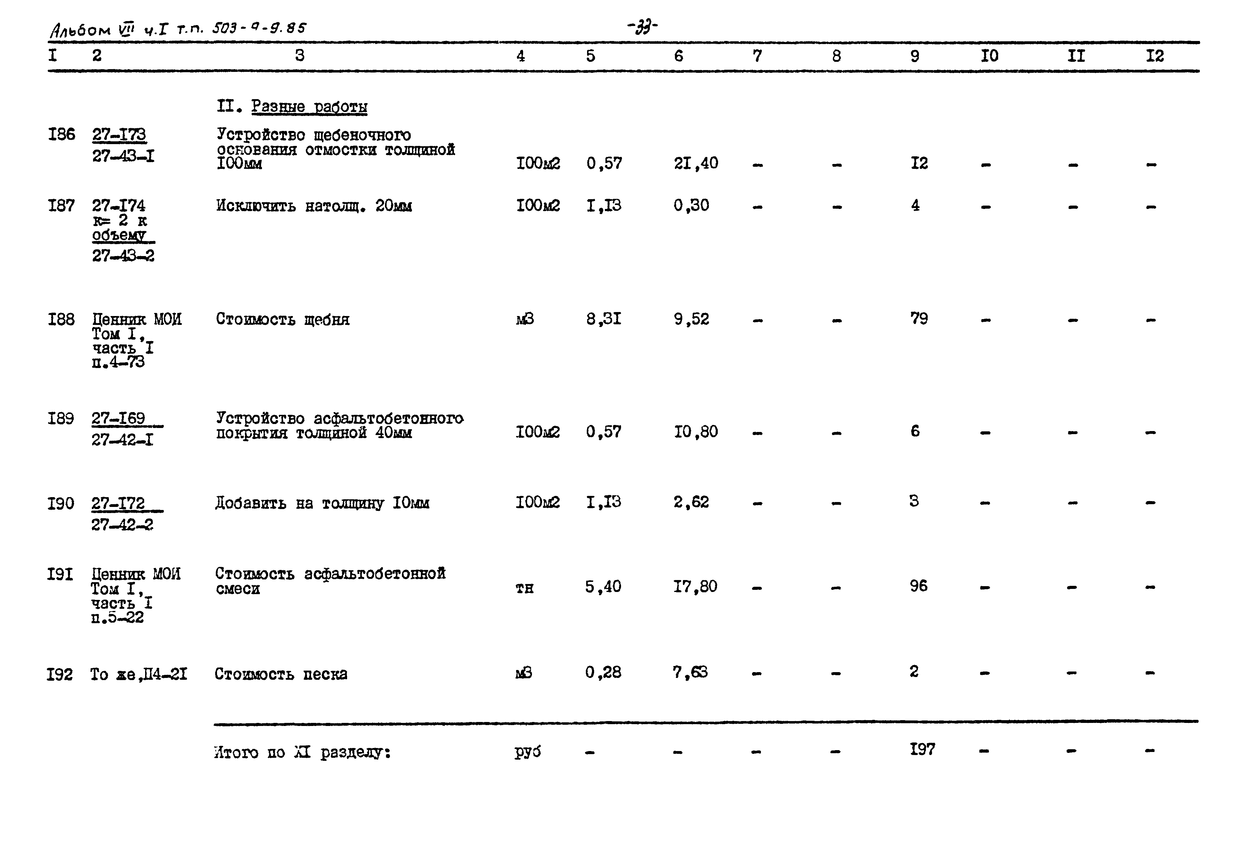 Типовой проект 503-9-9.85