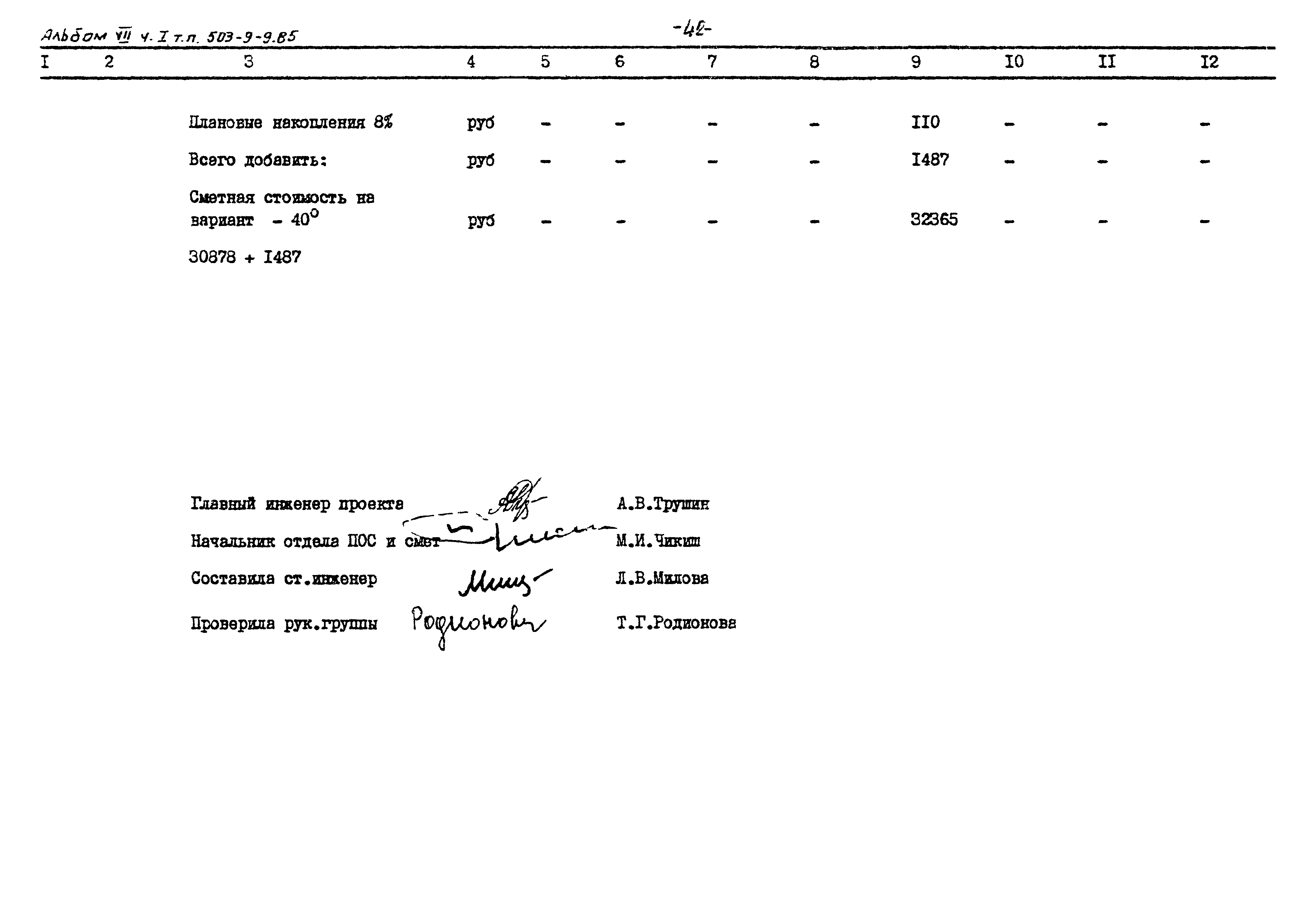 Типовой проект 503-9-9.85