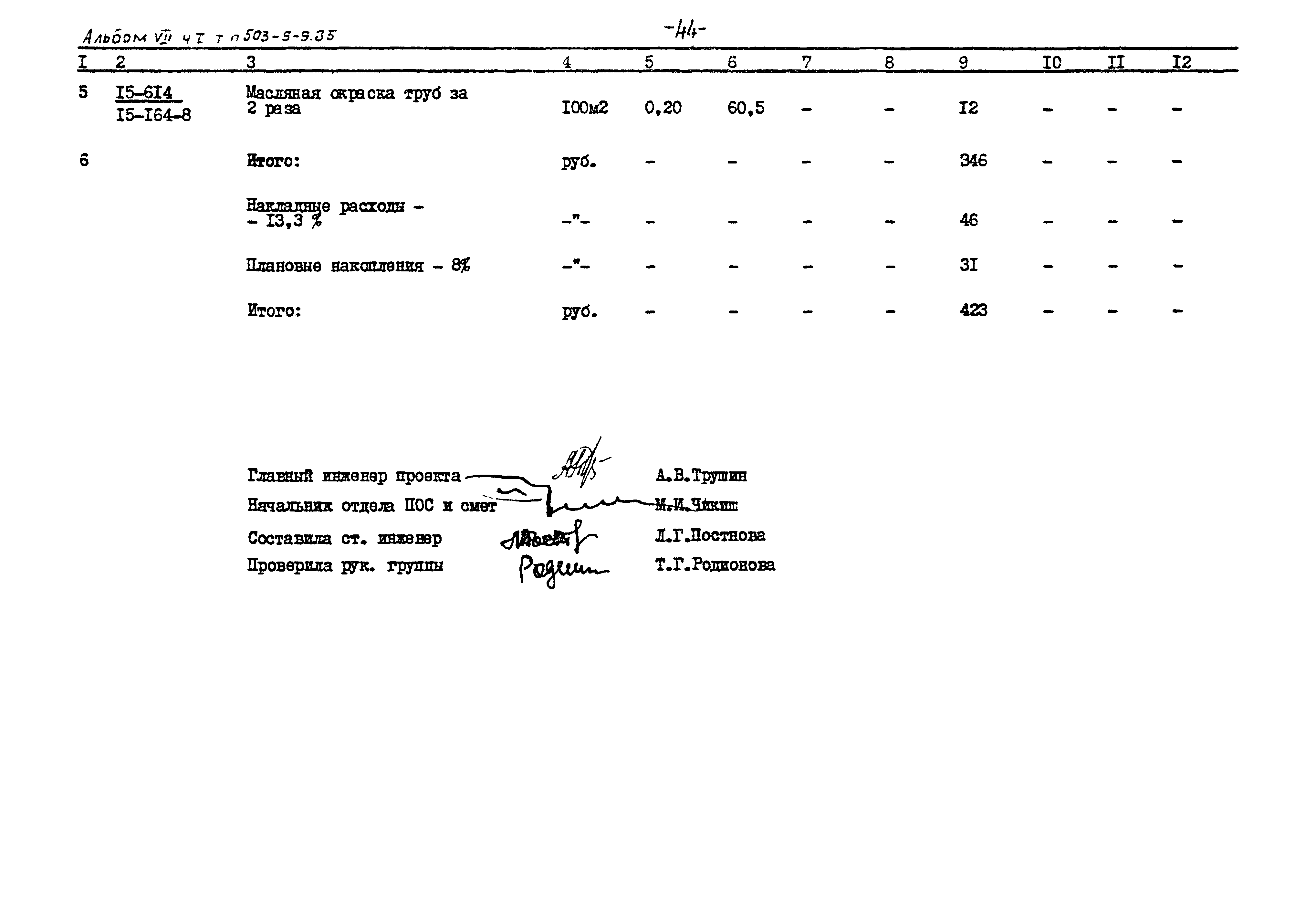 Типовой проект 503-9-9.85