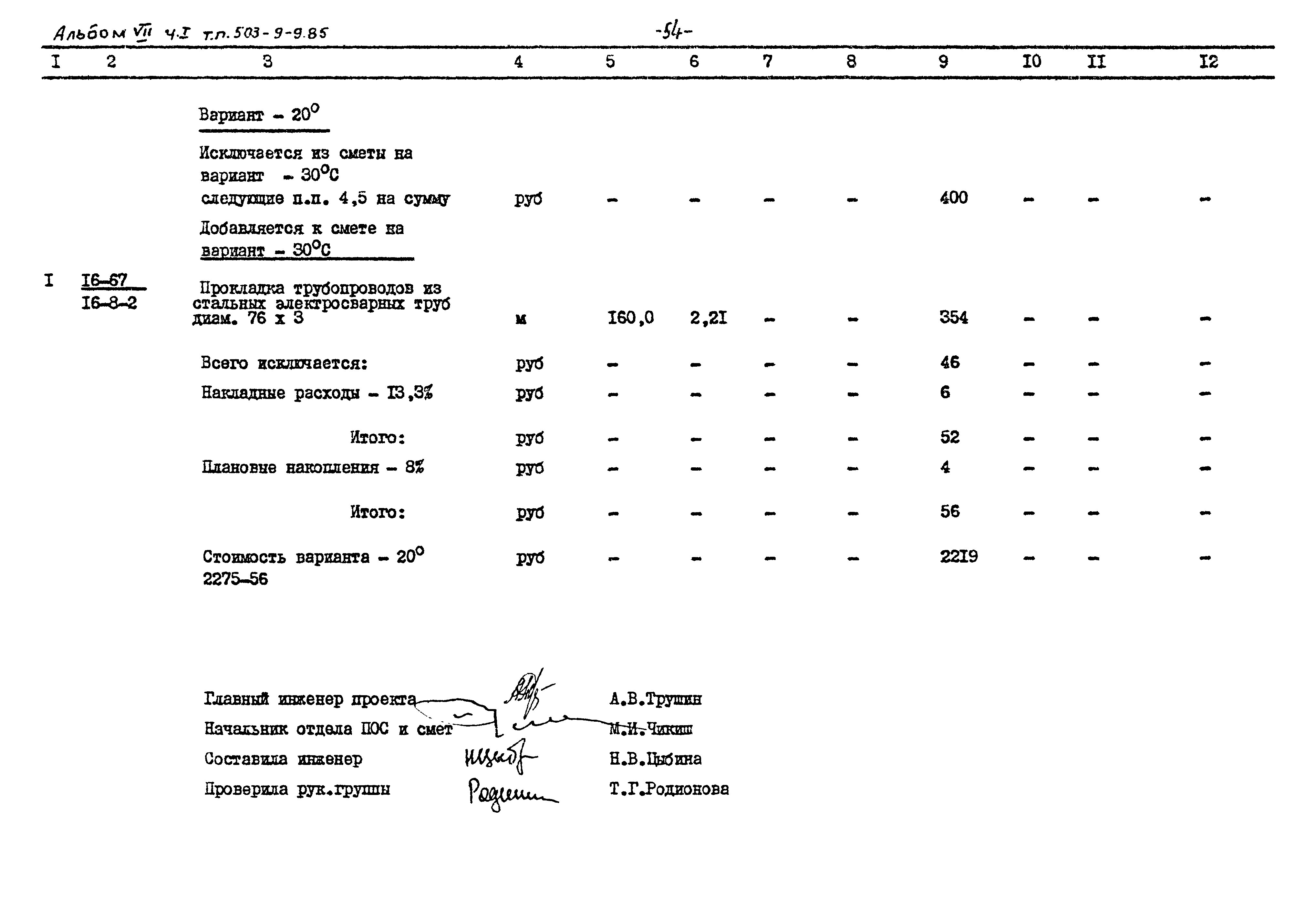 Типовой проект 503-9-9.85