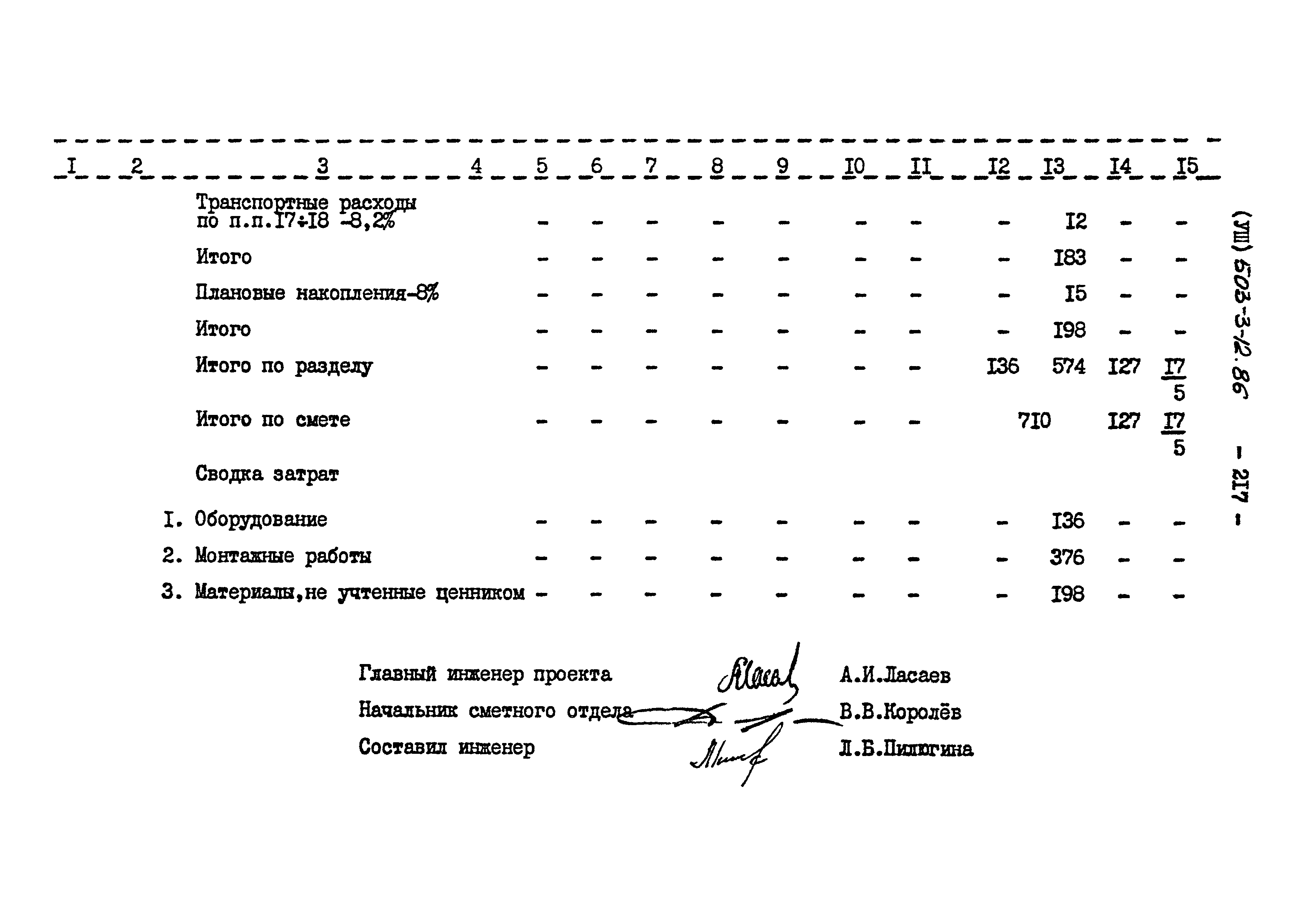 Типовой проект 503-3-12.86