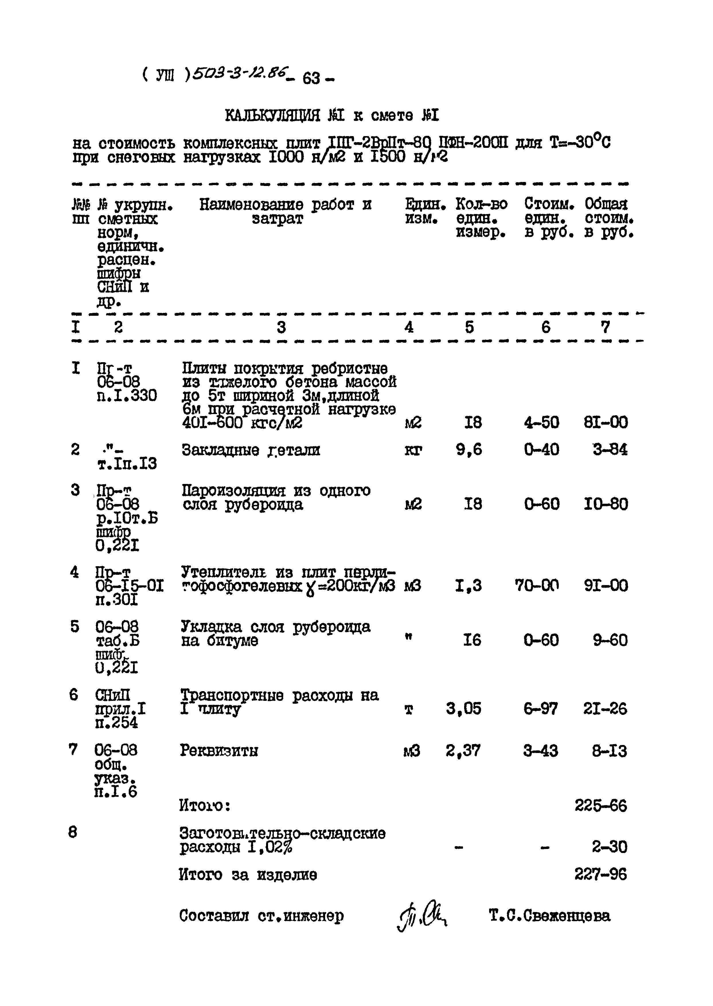 Типовой проект 503-3-12.86