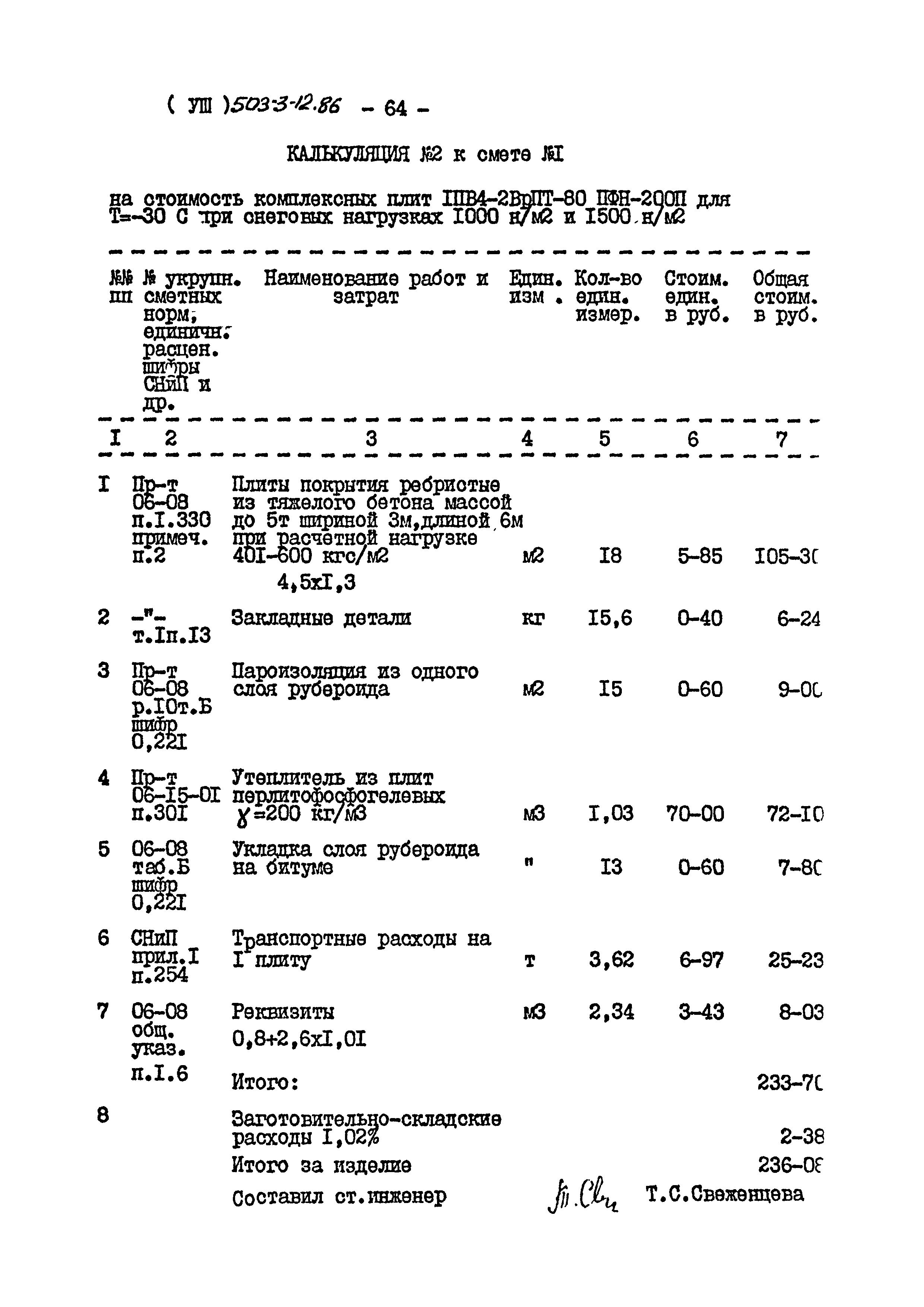 Типовой проект 503-3-12.86