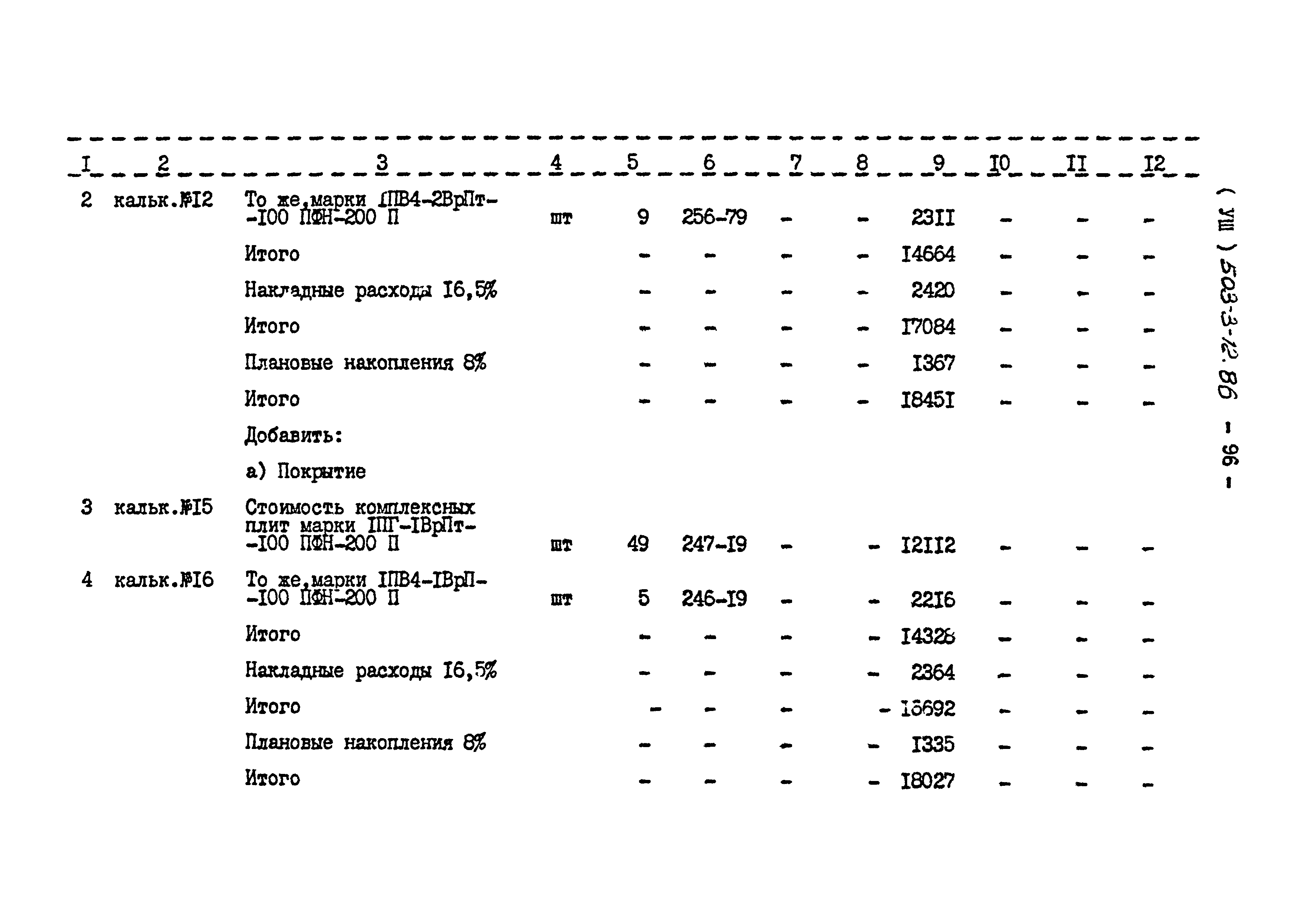 Типовой проект 503-3-12.86