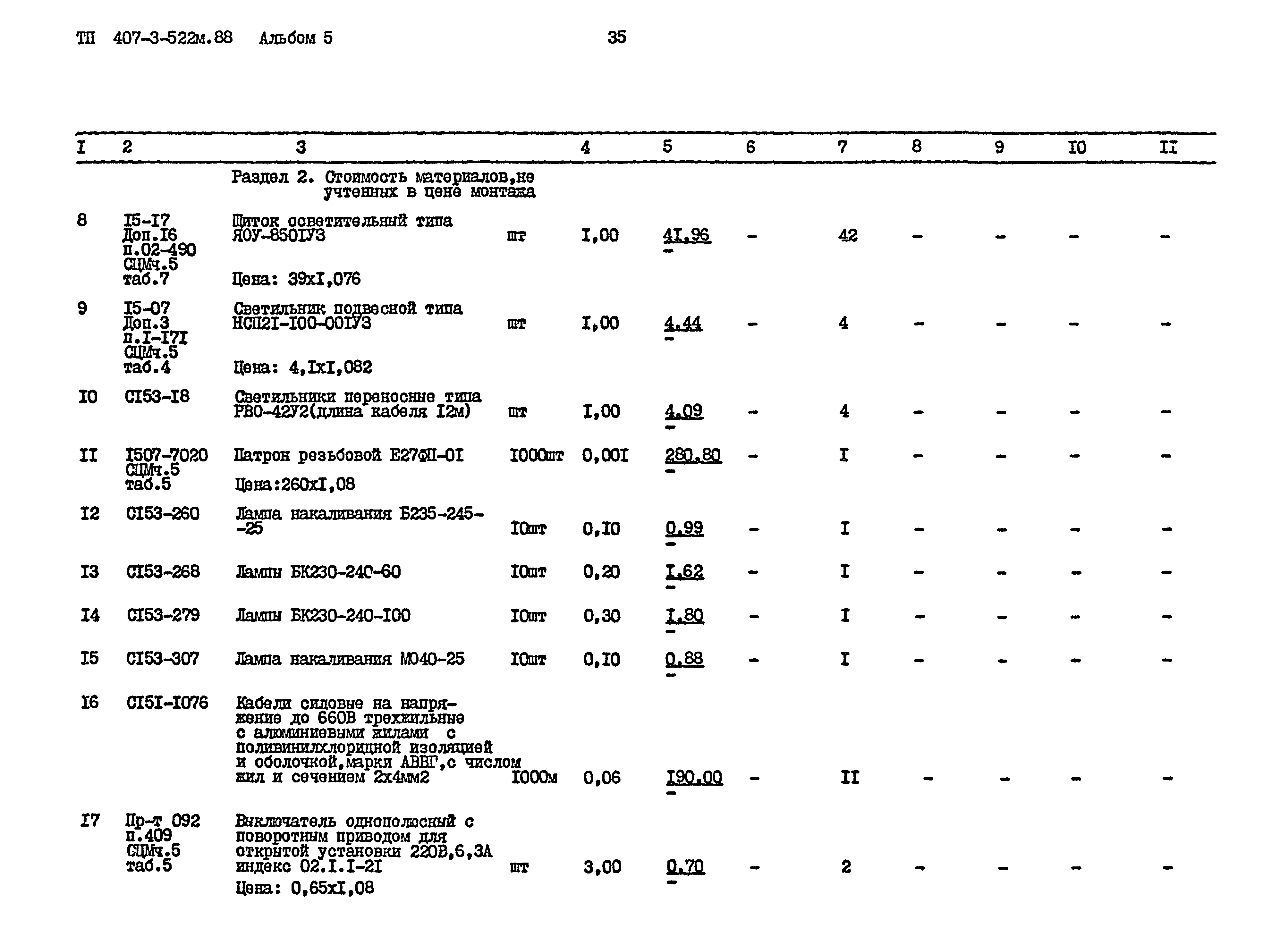 Типовой проект 407-3-522м.88