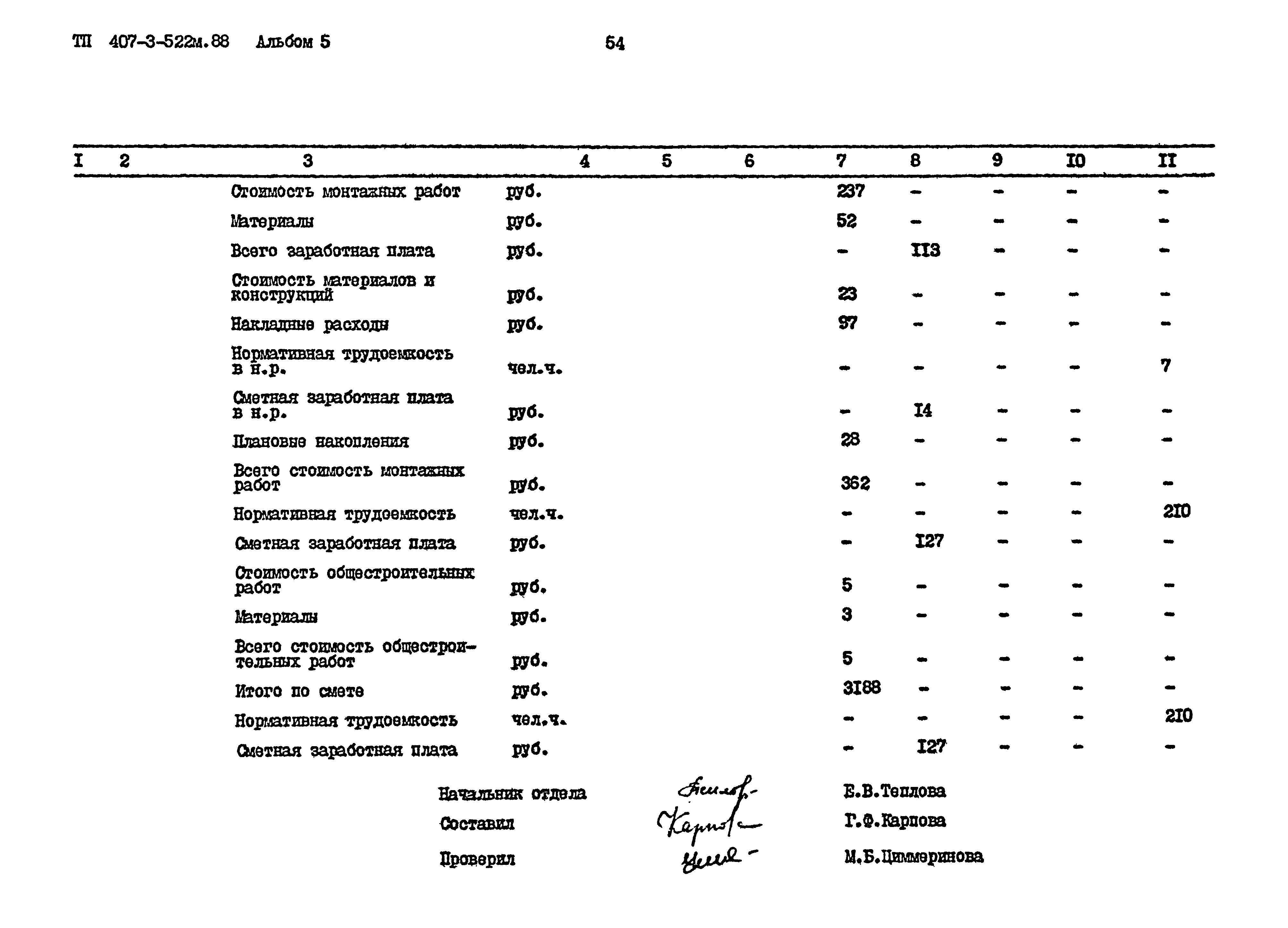 Типовой проект 407-3-522м.88