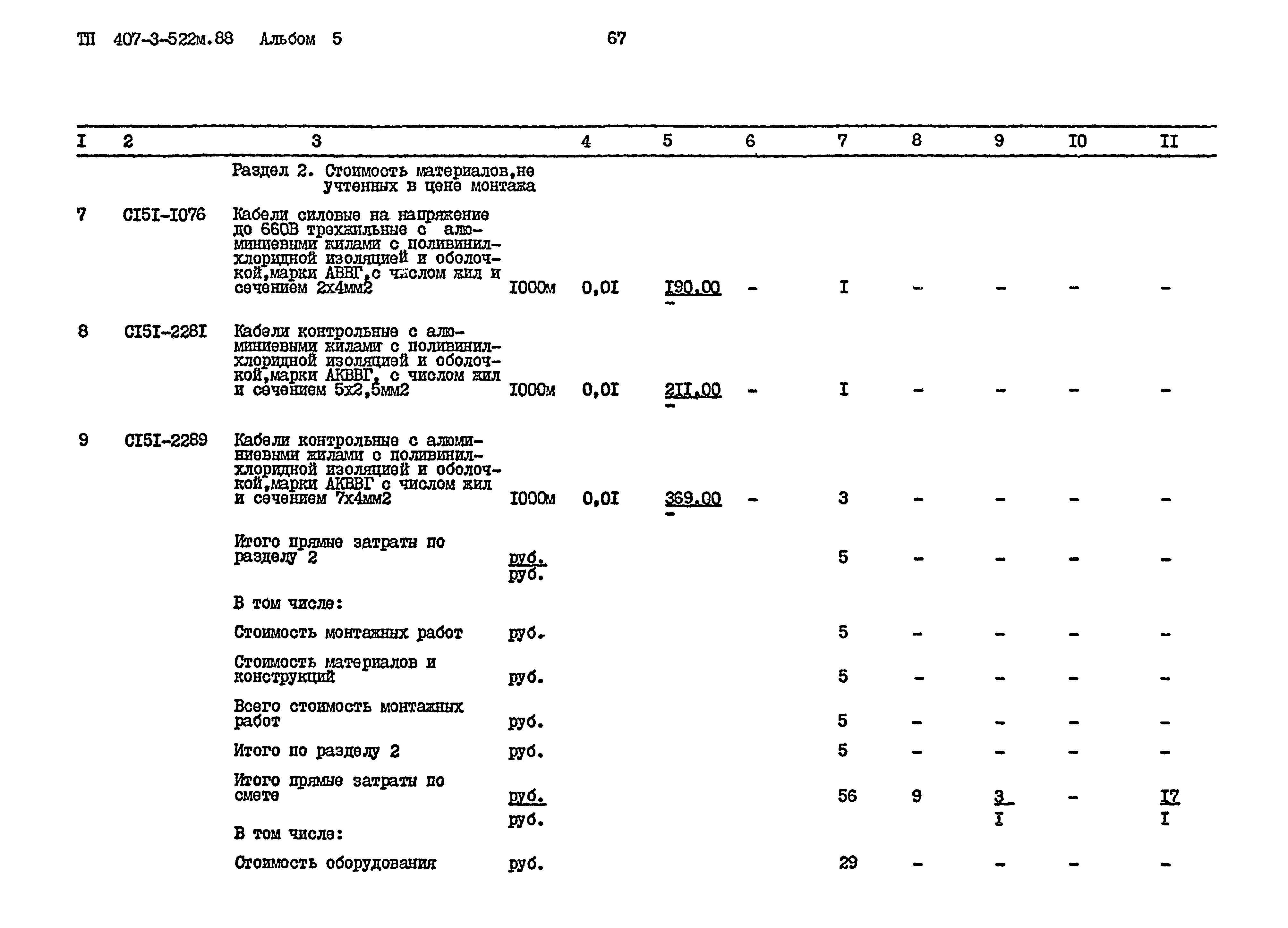 Типовой проект 407-3-522м.88