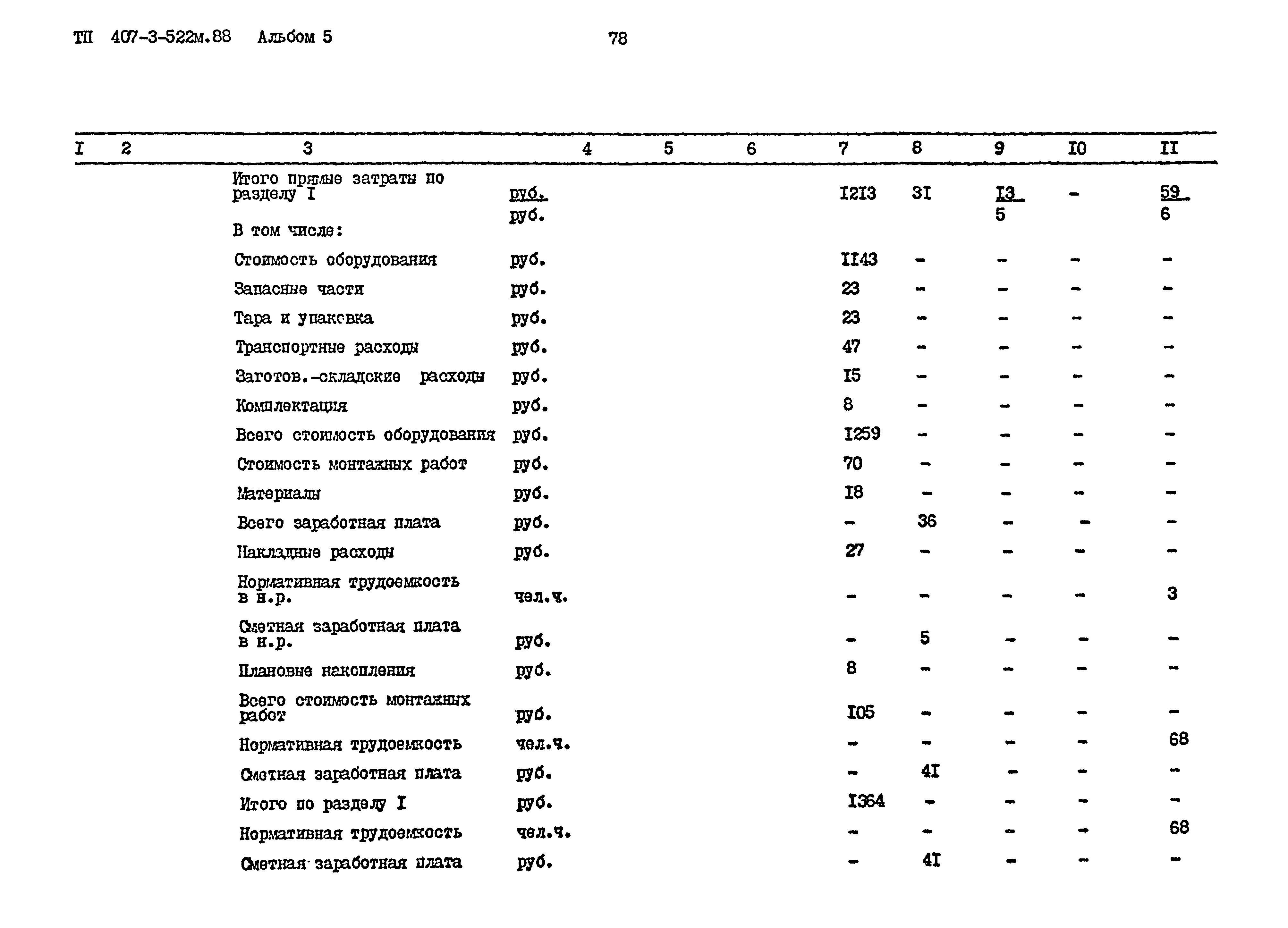 Типовой проект 407-3-522м.88