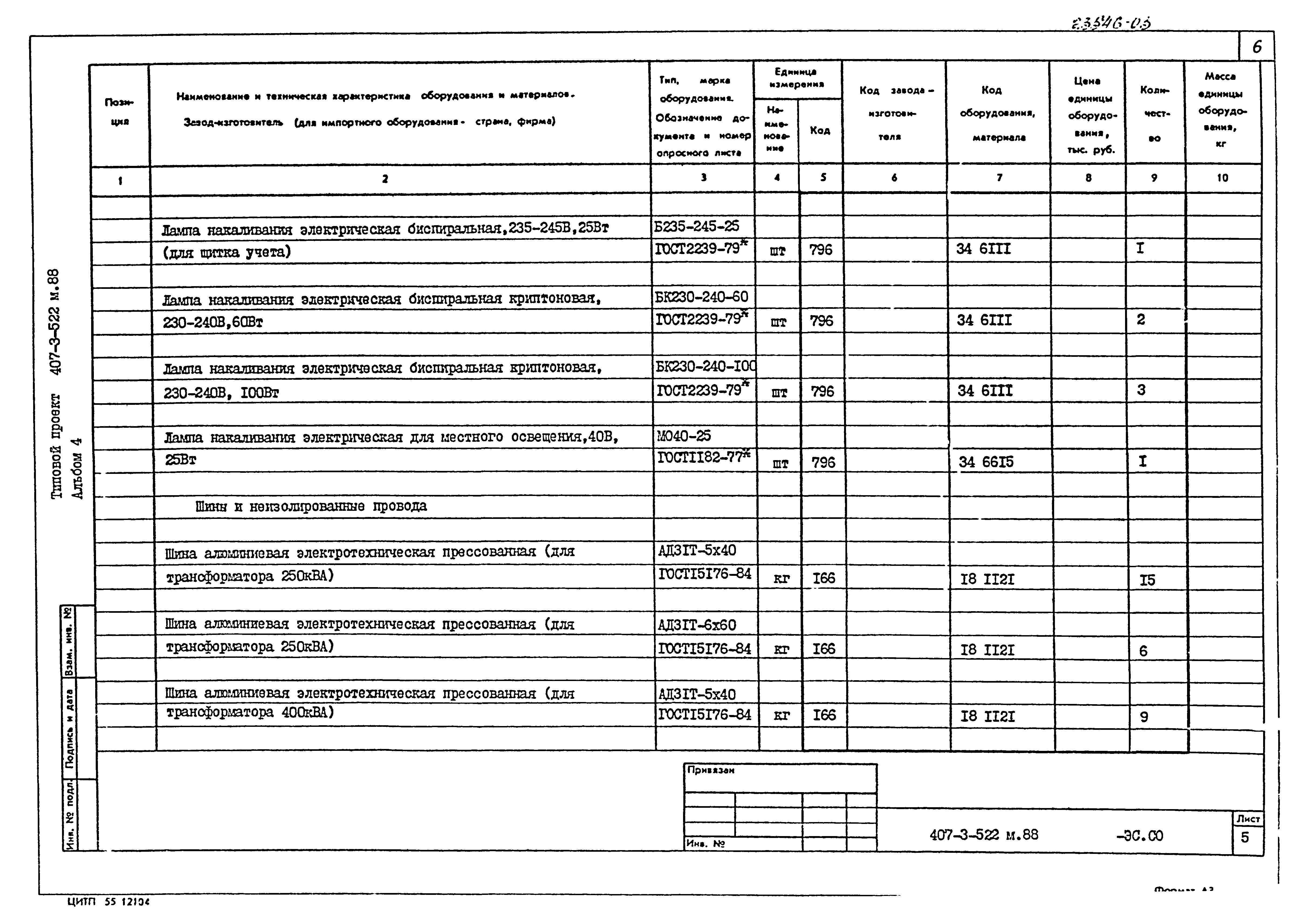 Типовой проект 407-3-522м.88