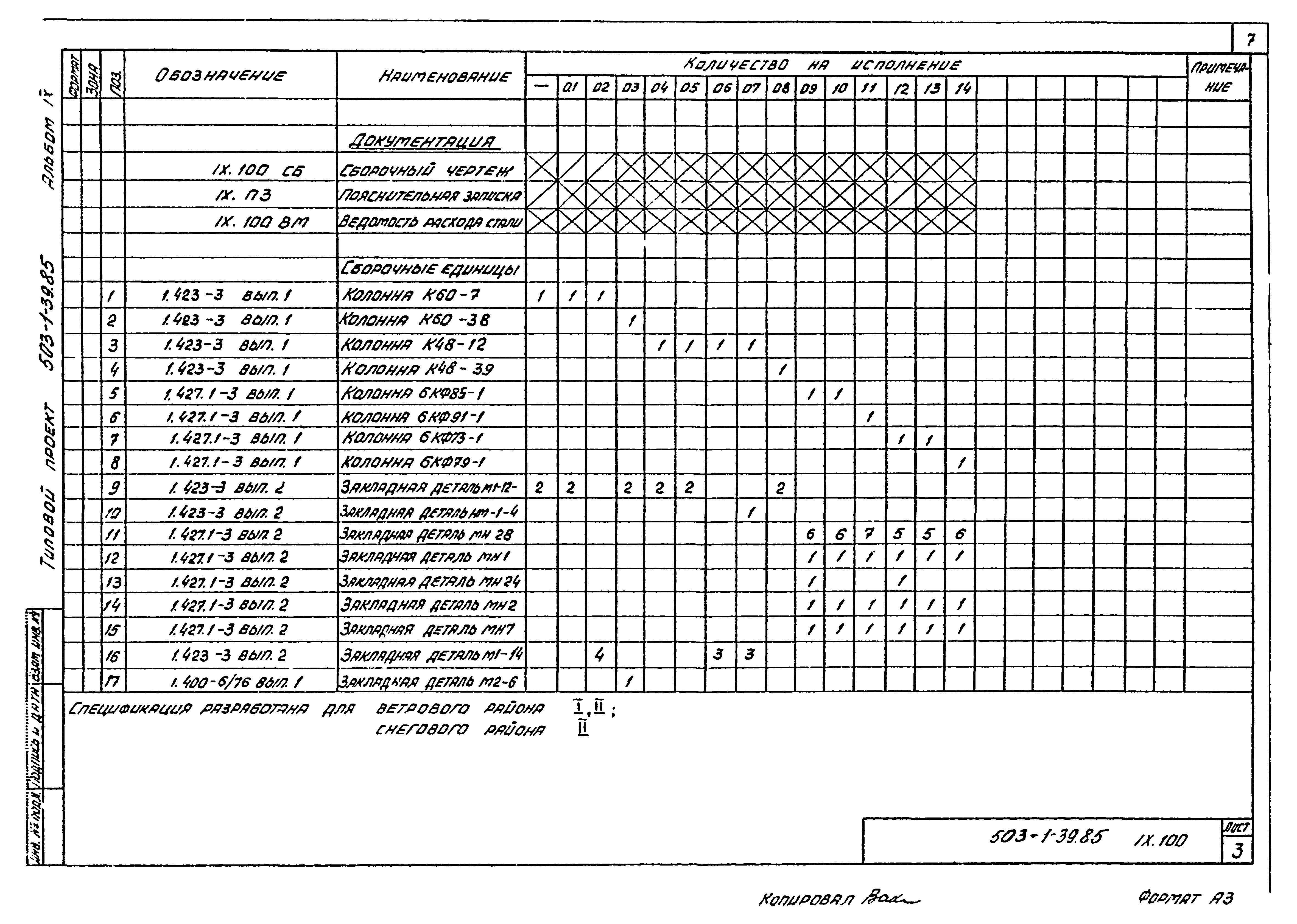 Типовой проект 503-1-39.85