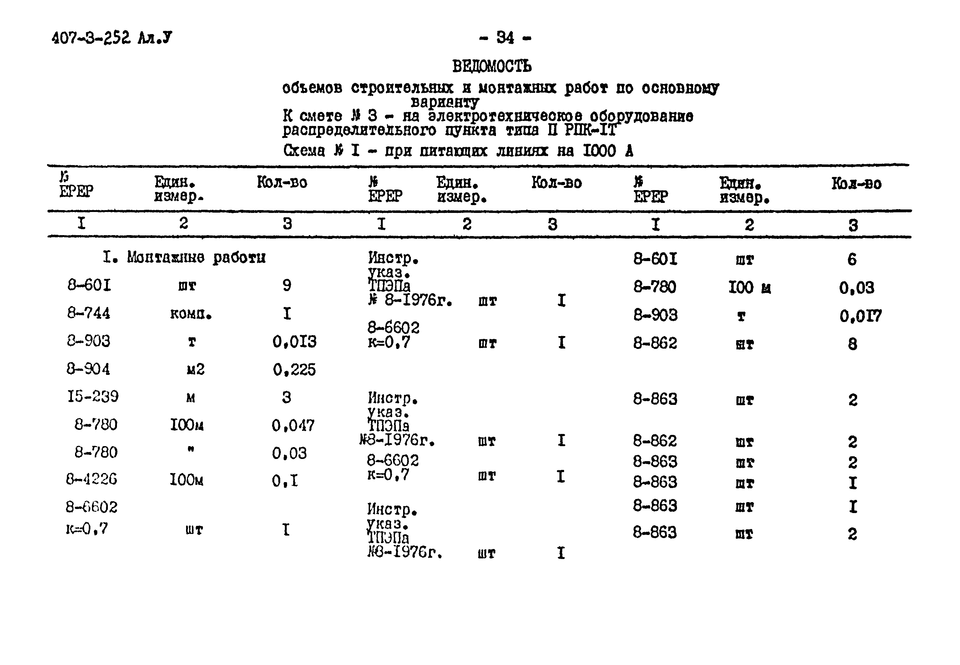 Типовой проект 407-3-252