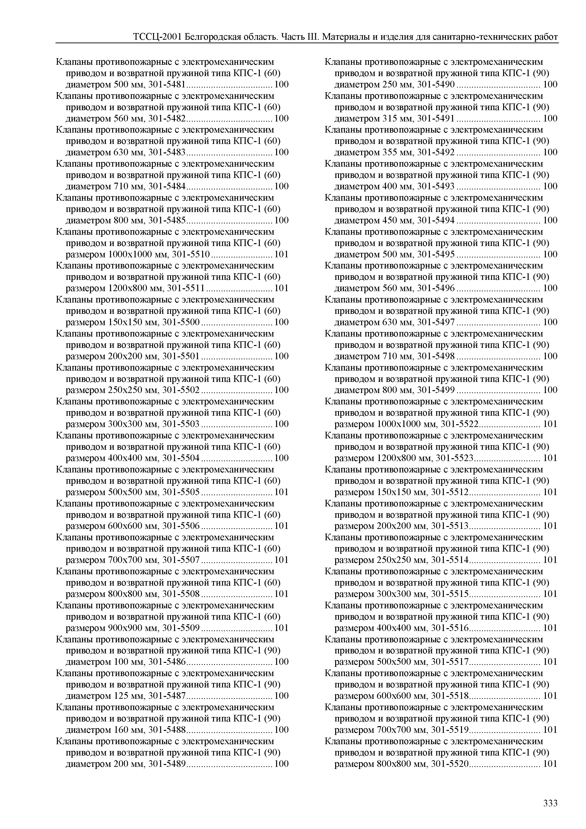 ТССЦ Белгородская область 03-2001